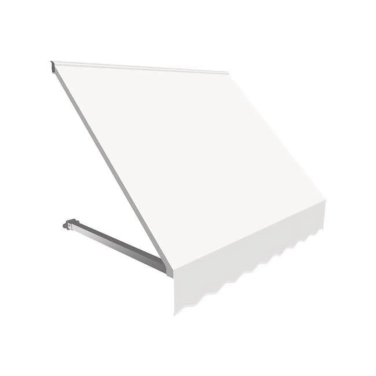 Awntech 6.38 ft. Dallas Retro Window & Entry Awning. Off White - 16 x 30 in.