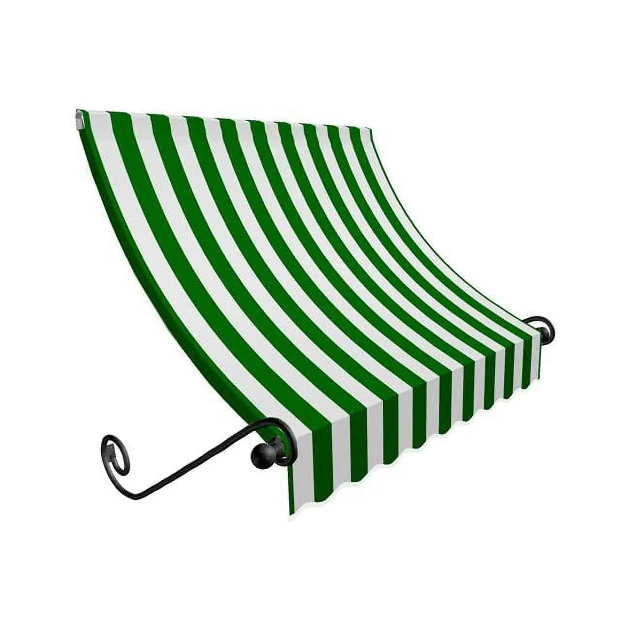 Awntech ECH1836-US-3FW 3.38 ft. Charleston Window & Entry Awning. Forest Green & White - 18 x 36 in.