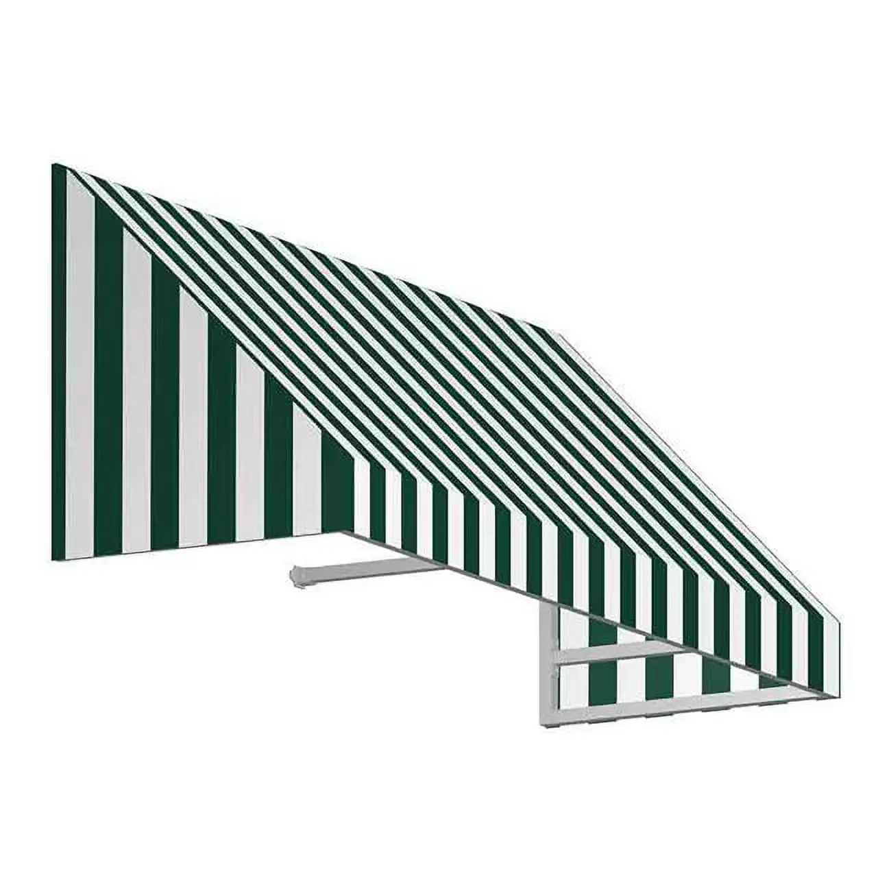 Awntech EN1836-US-3FW 3.38 ft. New Yorker Window & Entry Awning. Forest Green & White - 18 x 36 in.