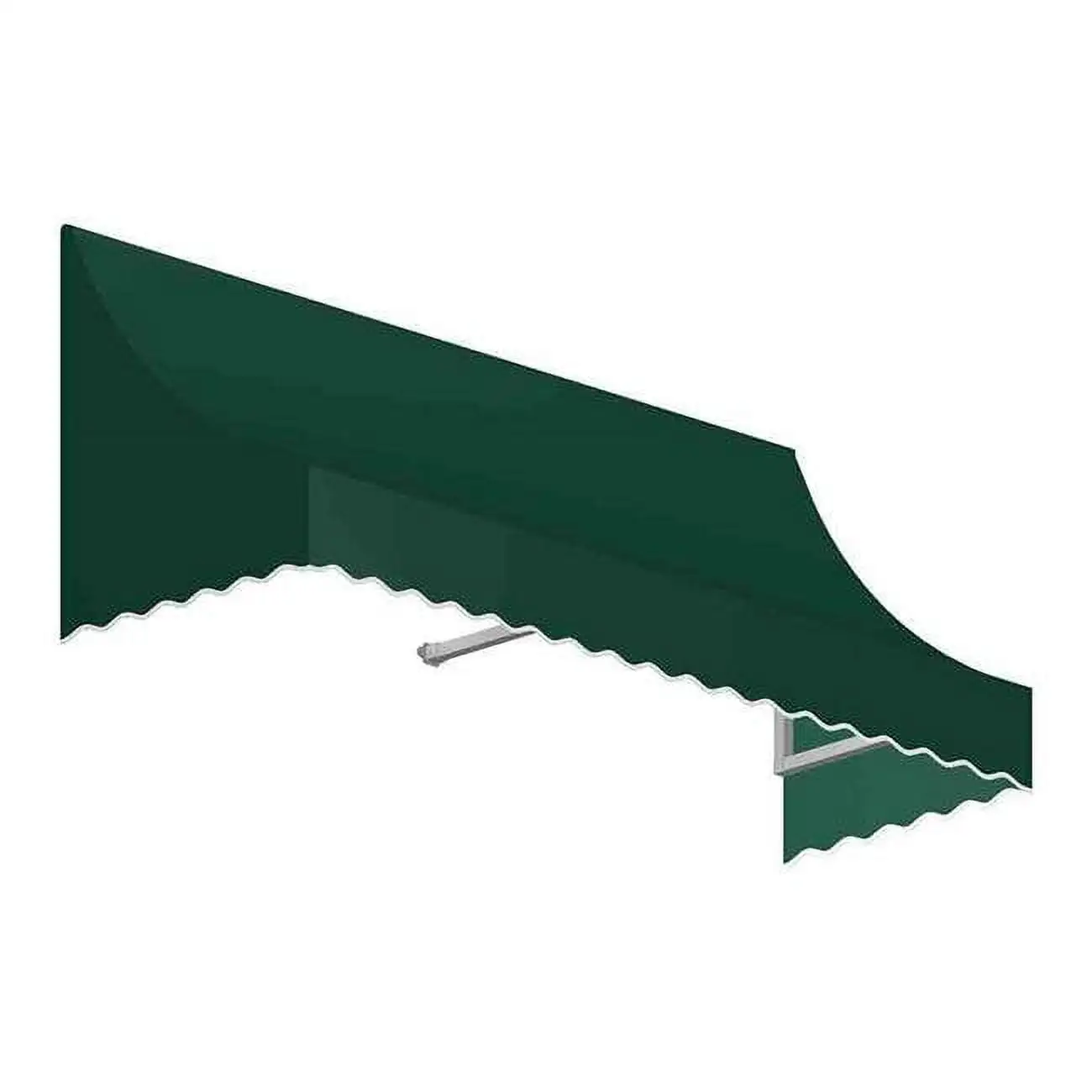 Awntech NT22-US-3F 3.38 ft. Nantucket Window & Entry Awning. Forest Green - 31 x 24 in.