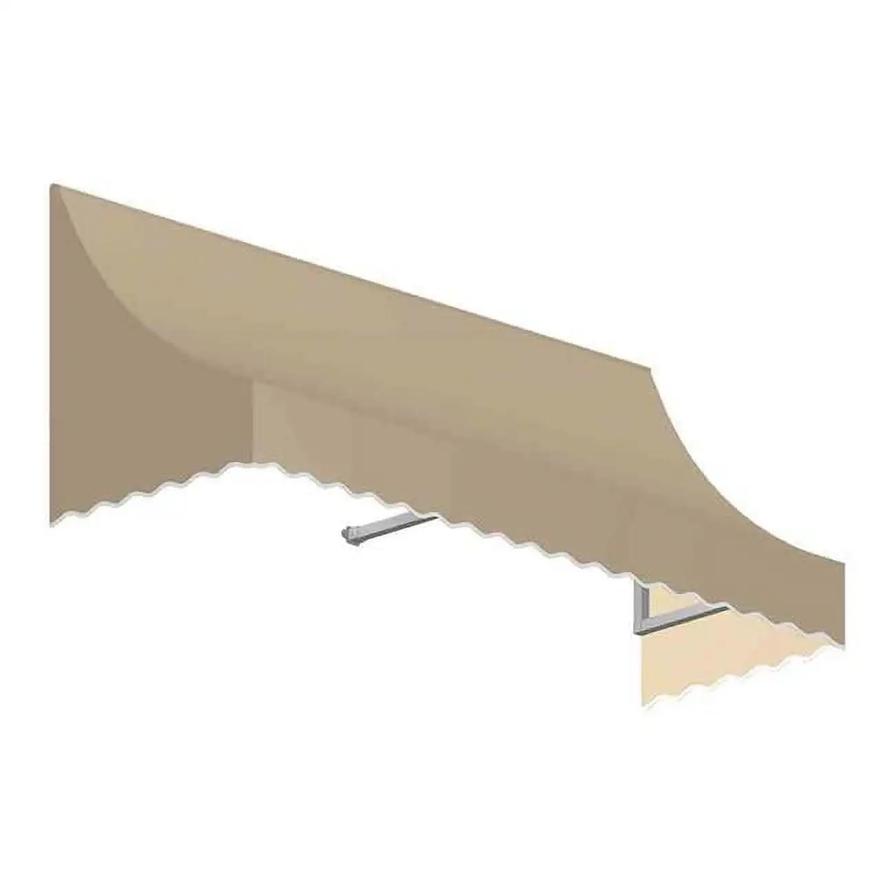 Awntech NT22-US-4T 4.38 ft. Nantucket Window & Entry Awning. Tan - 31 x 24 in.