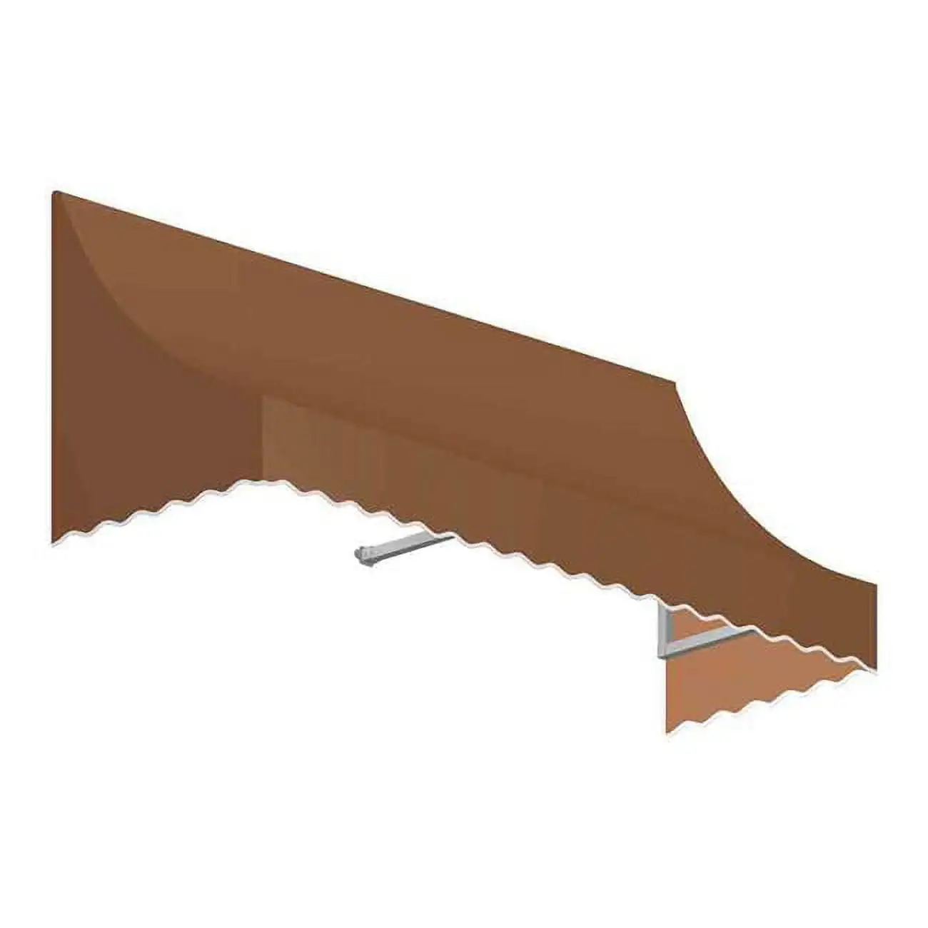 Awntech NT22-US-4TER 4.38 ft. Nantucket Window & Entry Awning. Terra Cotta - 31 x 24 in.