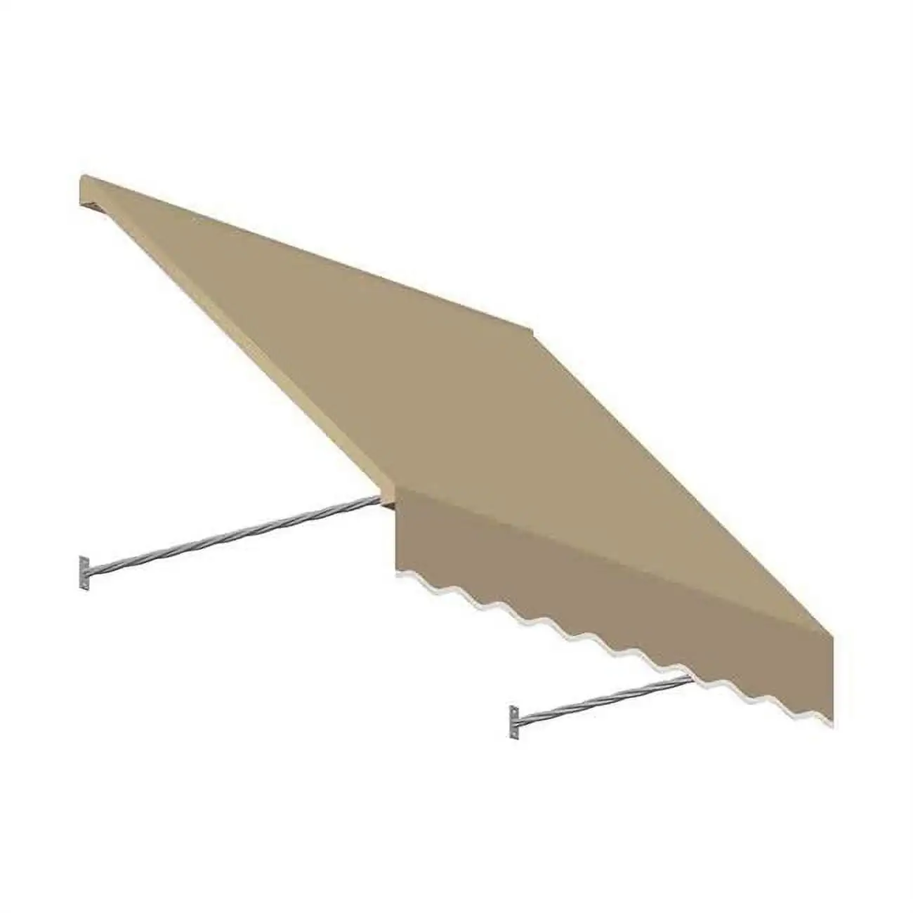 Awntech SANT21-US-4T 4.38 ft. Santa Fe Twisted Rope Arm Window & Entry Awning. Tan - 31 x 12 in.