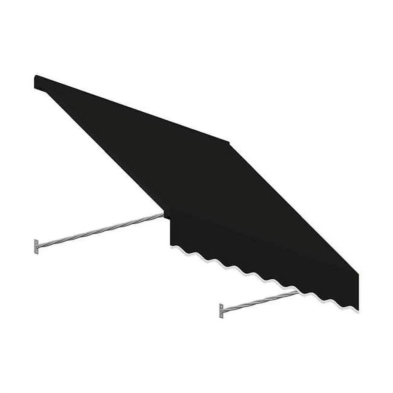 Awntech SANT22-US-3K 3.38 ft. Santa Fe Twisted Rope Arm Window & Entry Awning. Black - 31 x 24 in.