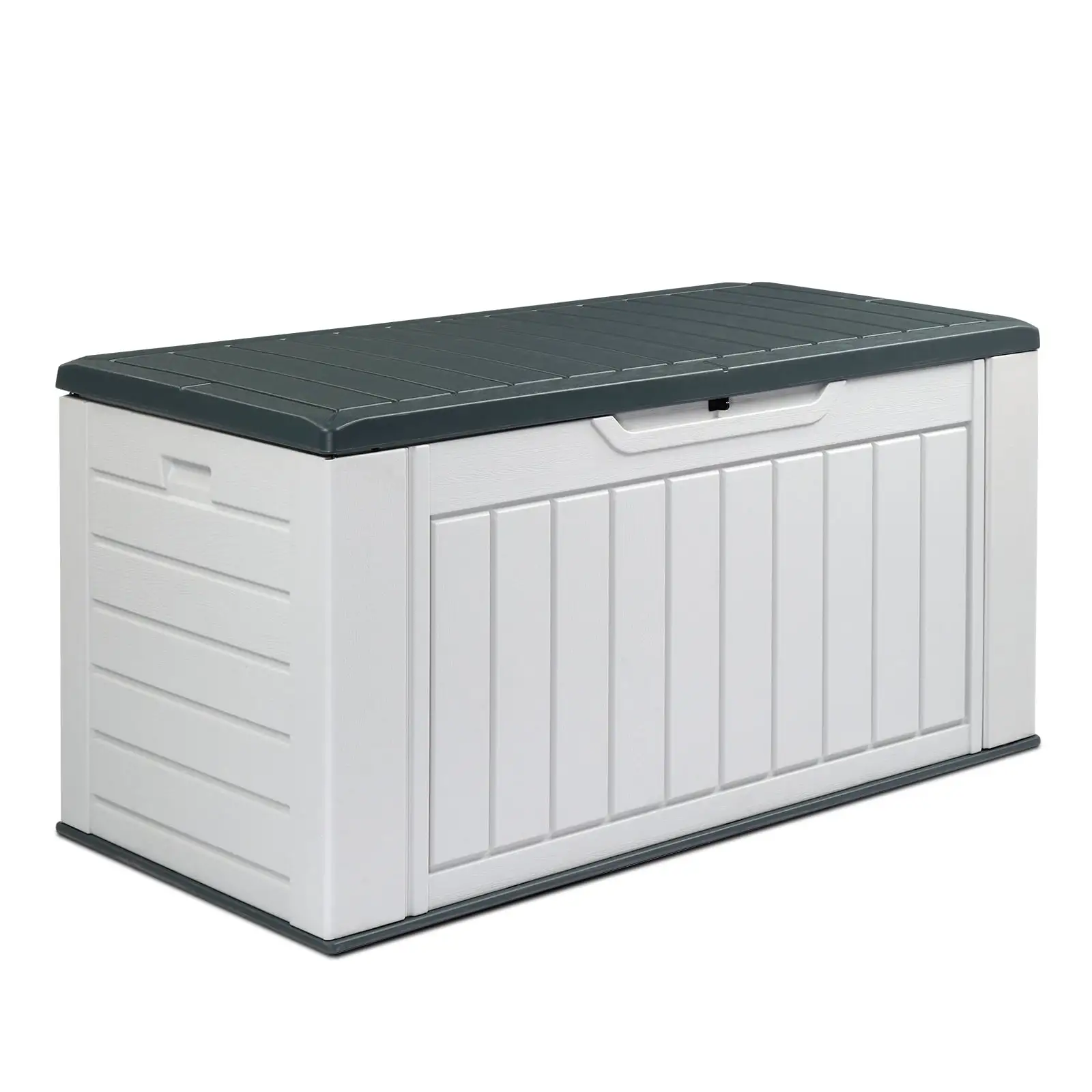 BAYUELSWU 158 Gallon Outdoor Storage Box. Deck Box Lockable Large Resin Deck Box Waterproof for Garden Tools. Supplies. Toys