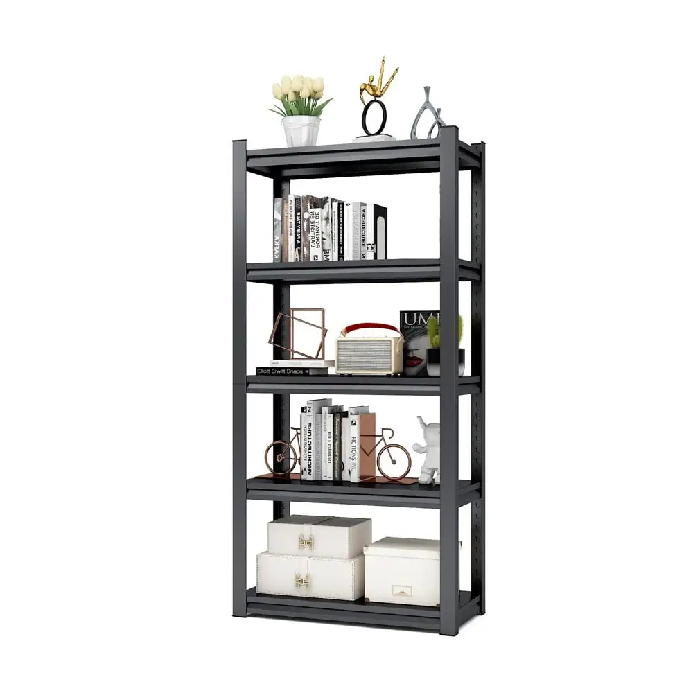 BESTCOSTY 5-Tier Adjustable Metal Shelving. Heavy Duty Shelving Utility Rack