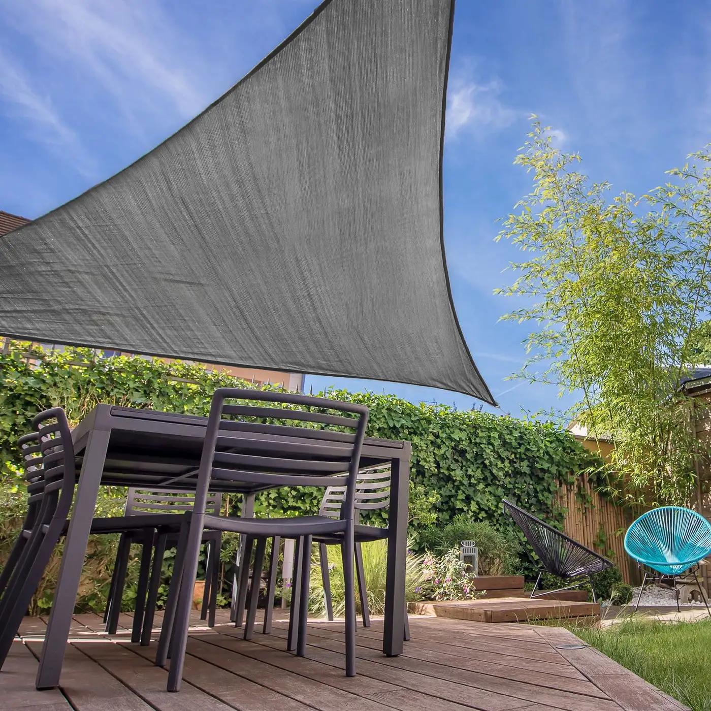 Backyard Expressions 10 x 10 x 10 Sun Shade Sail for Patio Available in a Variety of Colors