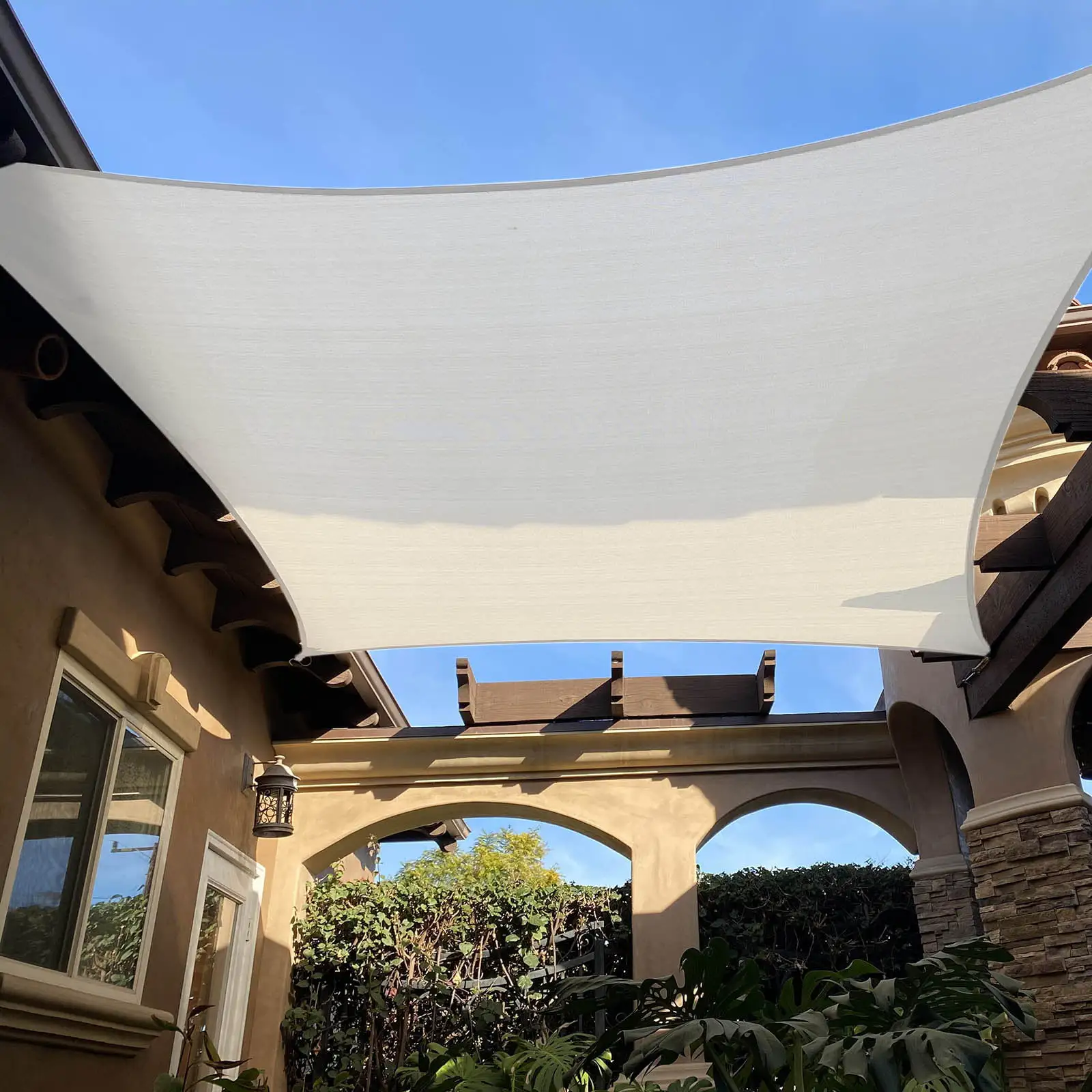 BalsaCircle 16x20 feet Ivory Rectangle Sun Shade Sail UV Block Canopy