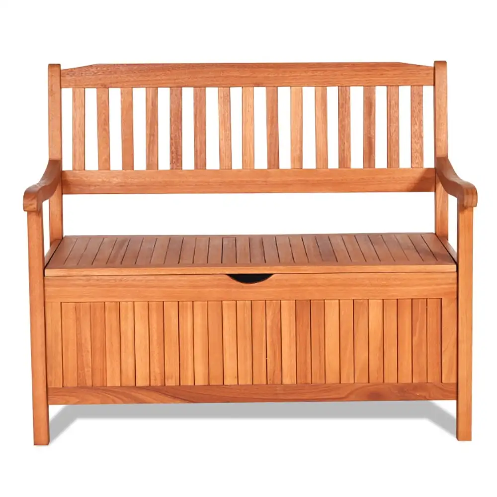 Barara King Outside Box. Oversized Storage Box.33 Gallon Wooden Storage Bench with Liner for Patio Garden Porch