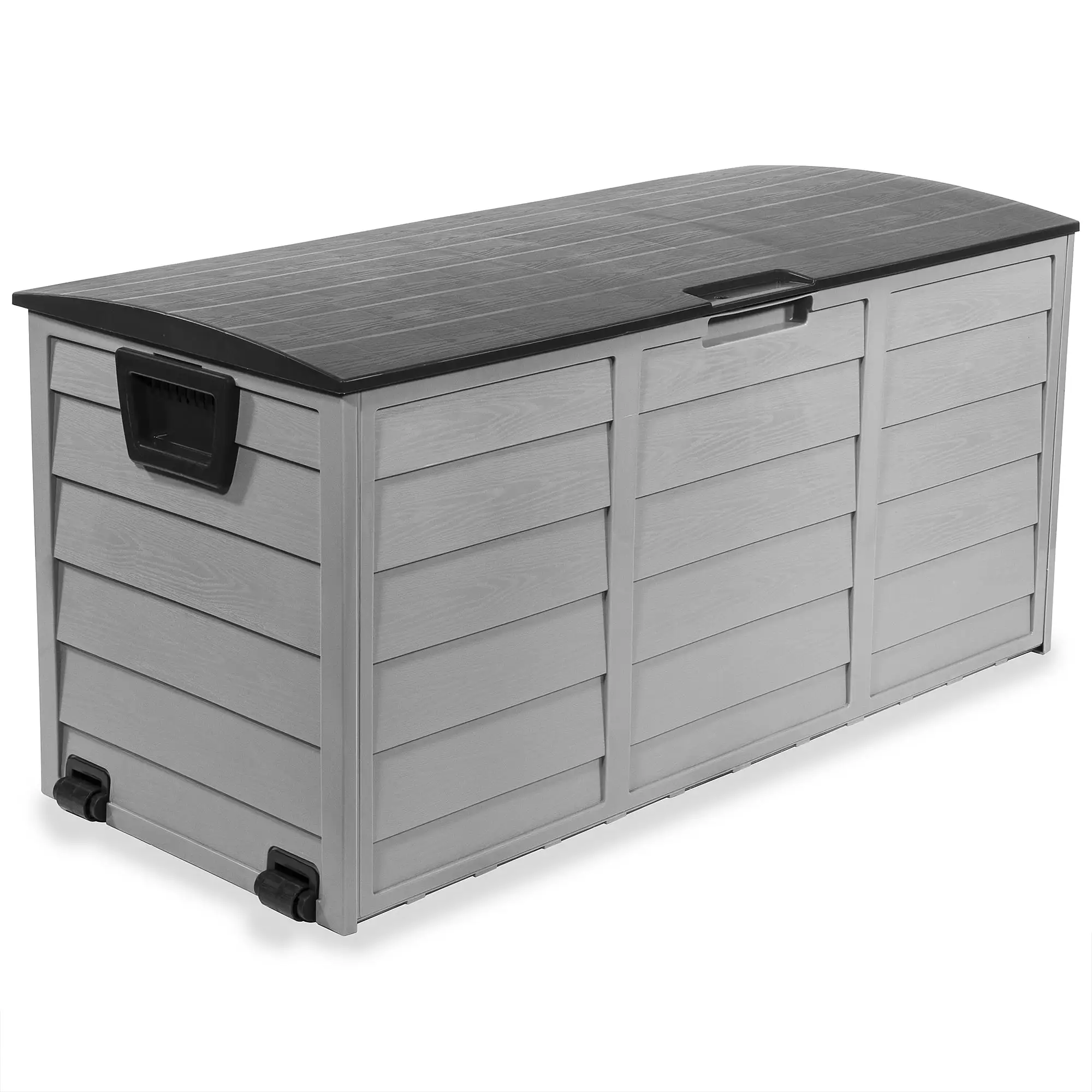 Barton 63-Gallons Patio Storage Box Container Furniture Pools Yard Tools Porch Deck Backyard w/ (2) Wheel