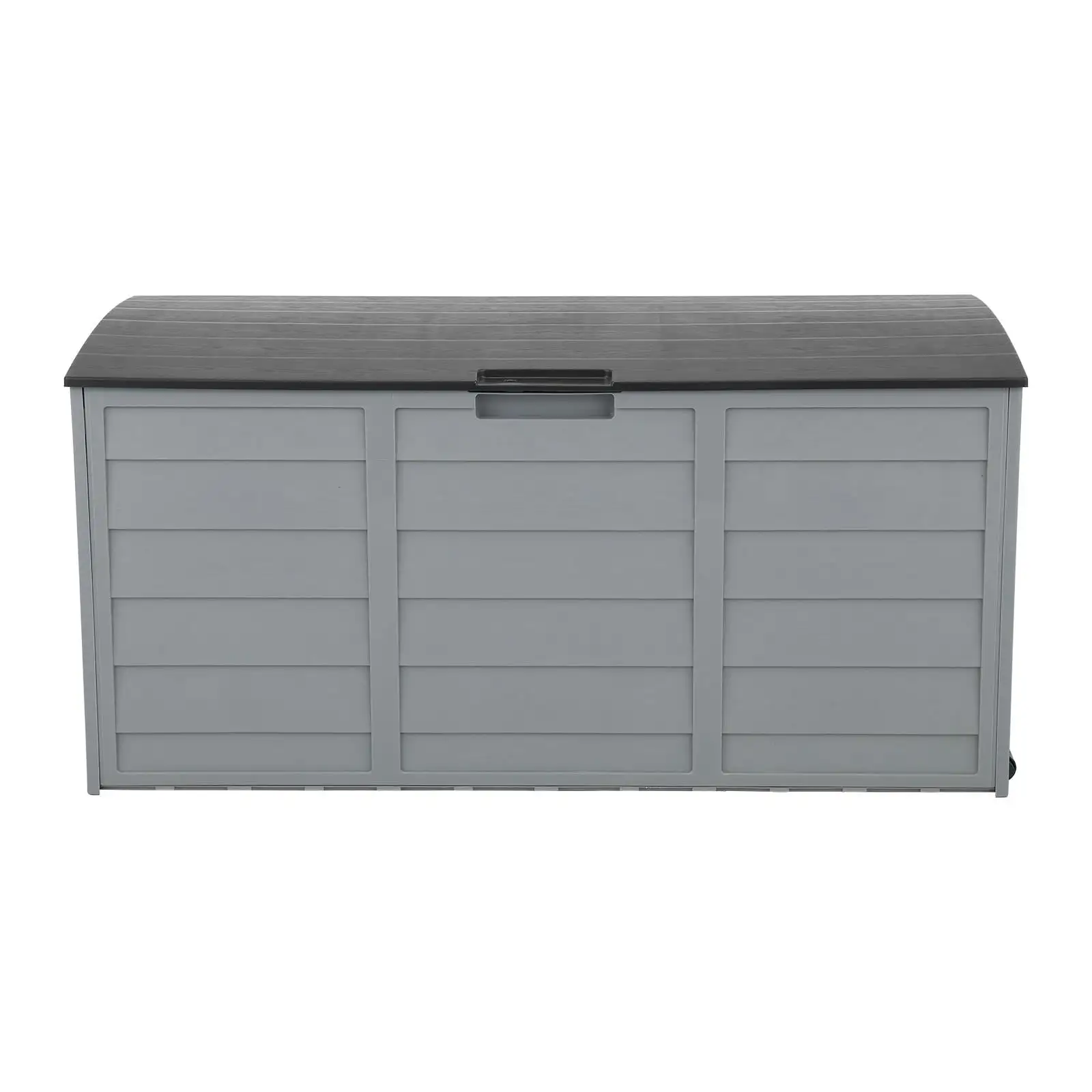 BaytoCare 75 gal Plastic Storage Deck Box Backyard Grey