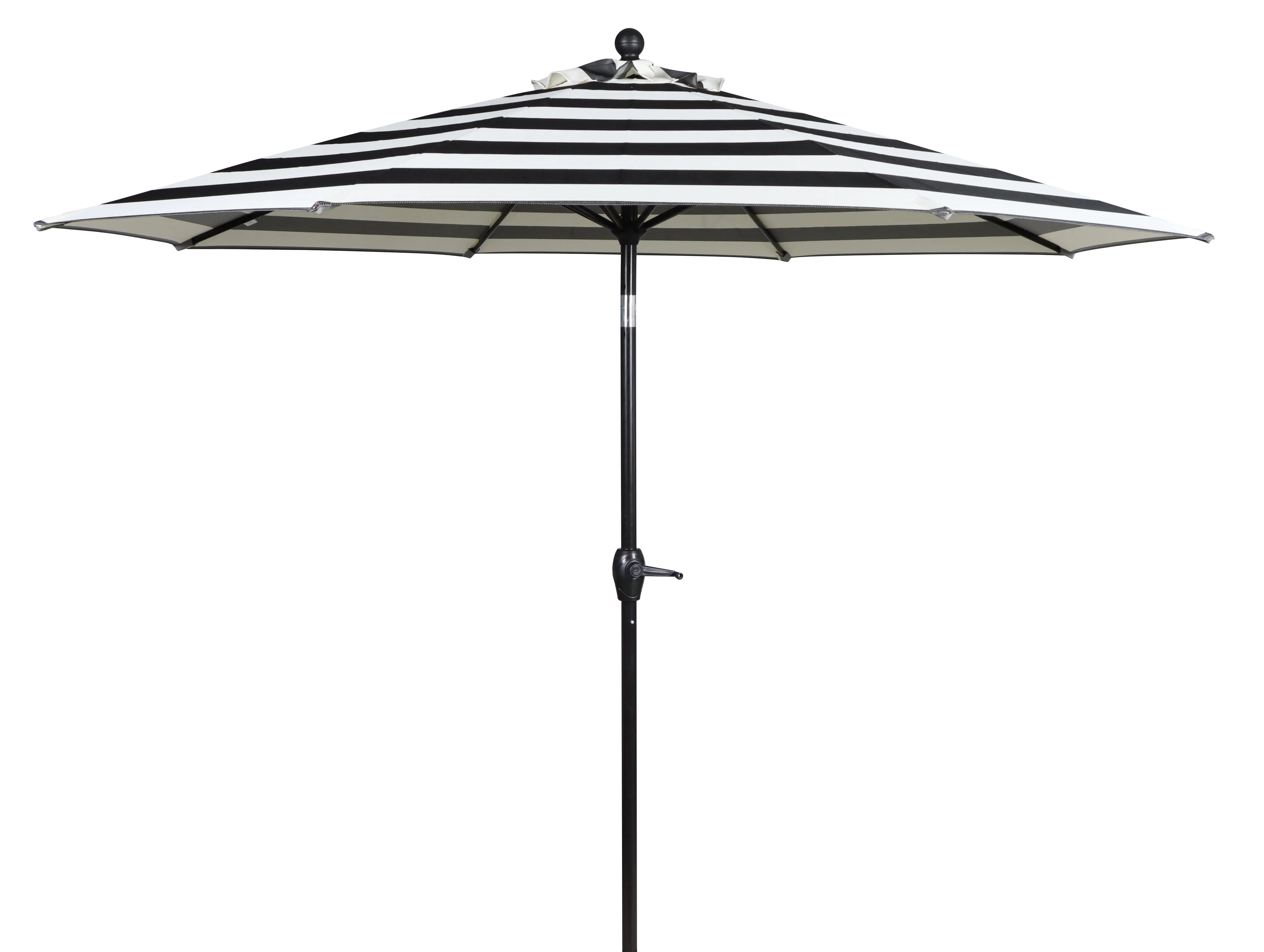 Better Homes & Gardens Outdoor 9' Ibiza Stripe Round Crank Premium Patio Umbrella