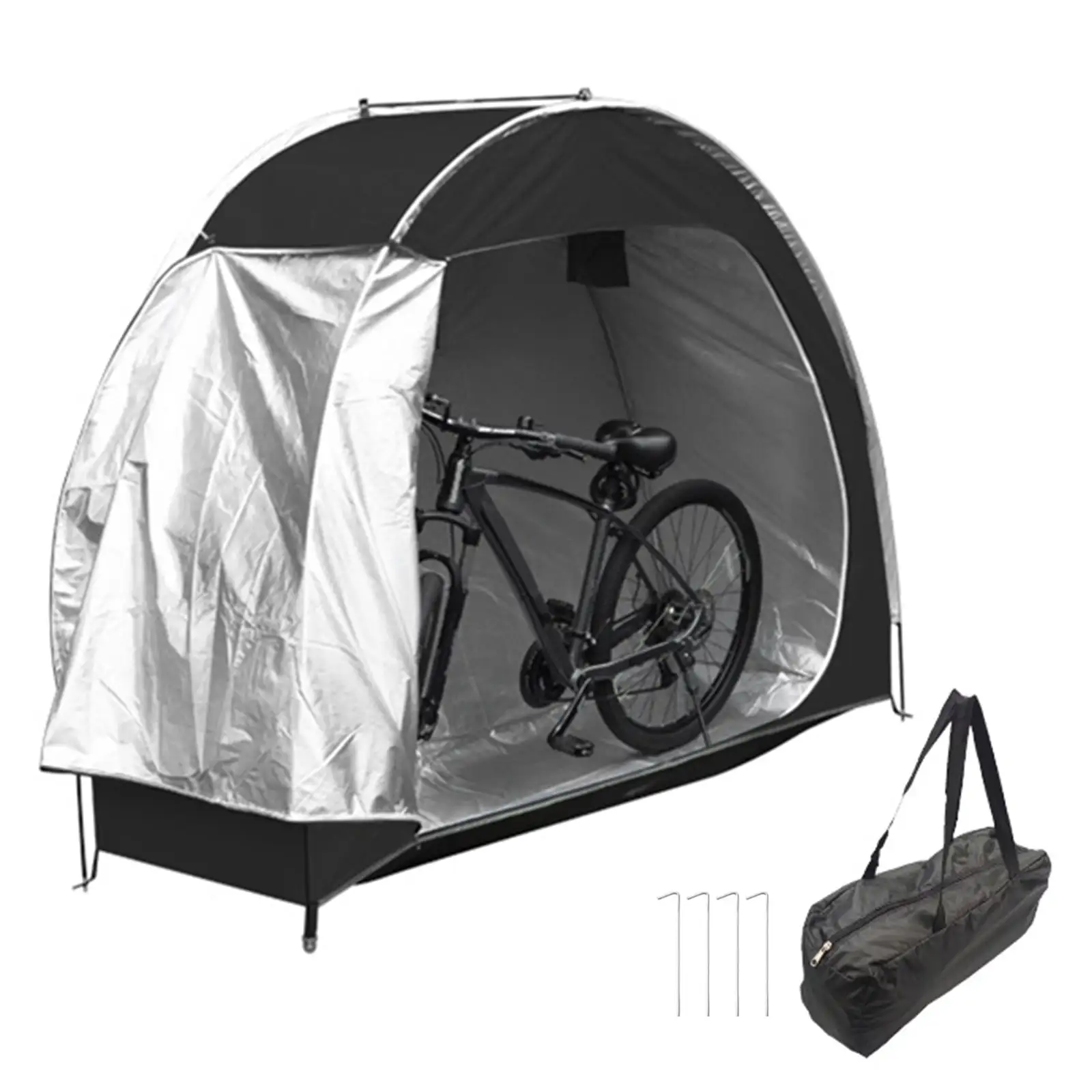 Bike Storage Tent. Waterproof Storage Shed with 210D Oxford Fabric. Easy Installation. Perfect for Storing Bikes