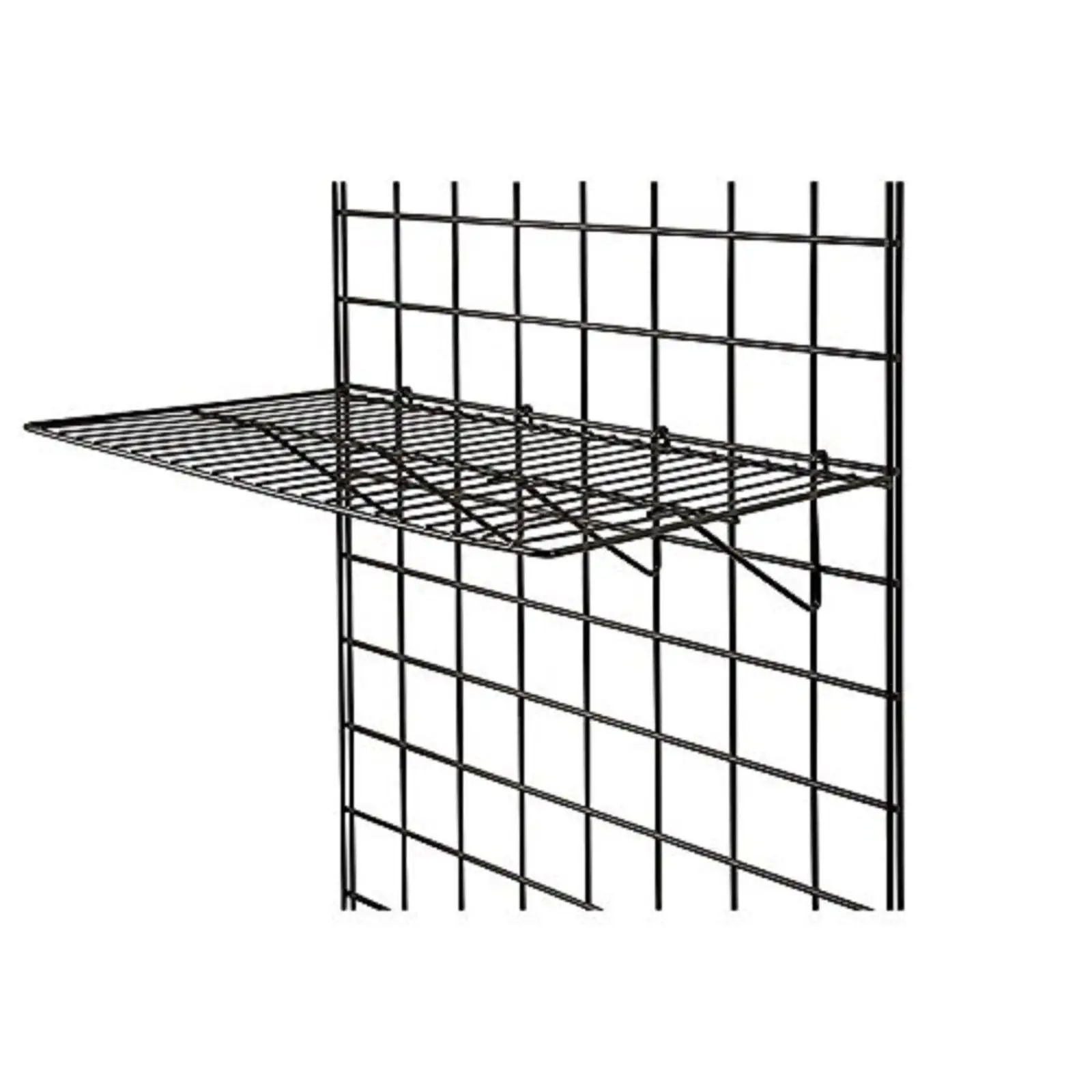 Black Grid Panel Display Shelf (2pcs)