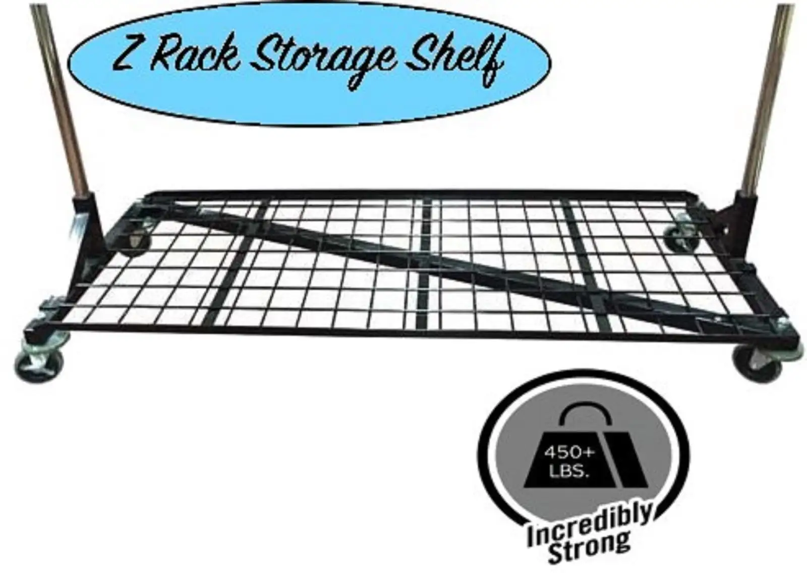 Black Heavy Duty Storage Base Shelf for Z Racks