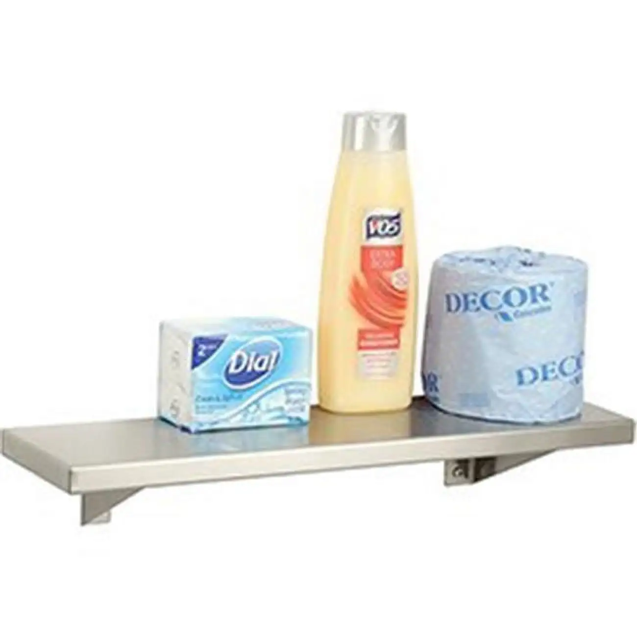 Bobrick Washroom Equipment B489336 Stainless Steel Shelf - 18 x 5 in. -Stainless Steel