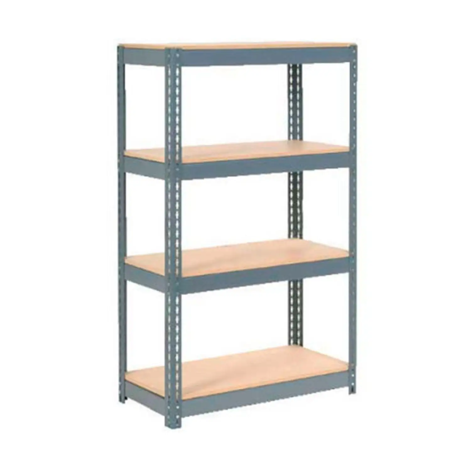 Boltless Extra Heavy Duty Shelving 36W x 12D x 60H. 4 Shelves. Wood Deck