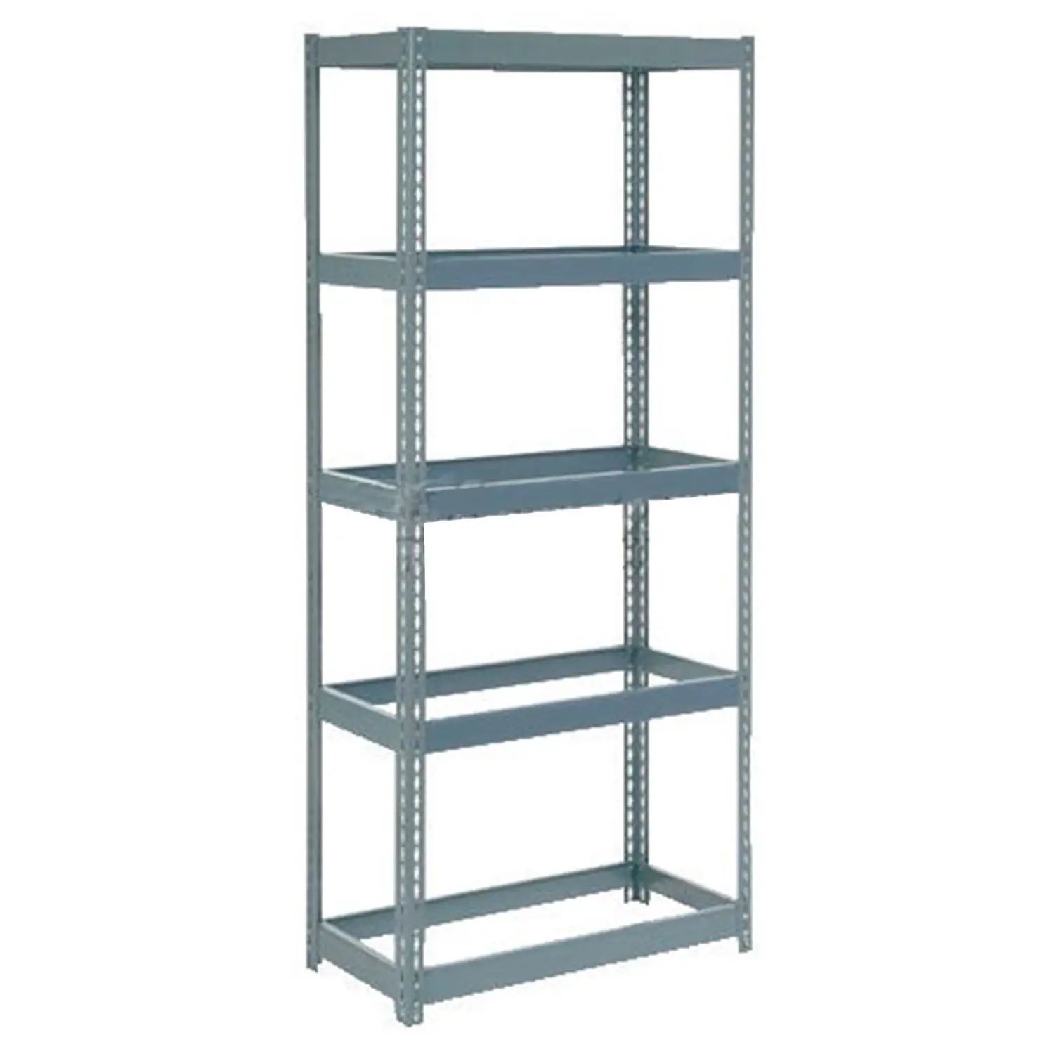 Boltless Extra Heavy Duty Shelving 36W x 24D x 72H. 5 Shelves. No Deck