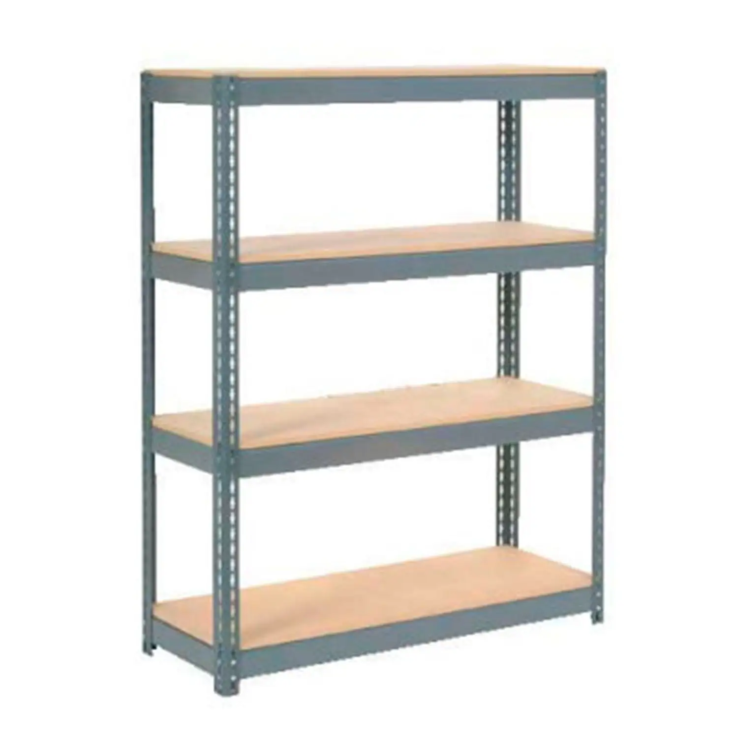 Boltless Extra Heavy Duty Shelving 48W x 12D x 72H. 4 Shelves. Wood Deck