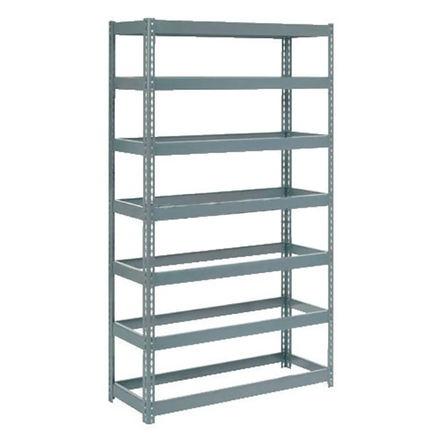 Boltless Extra Heavy Duty Shelving 48W x 18D x 96H. 7 Shelves. No Deck