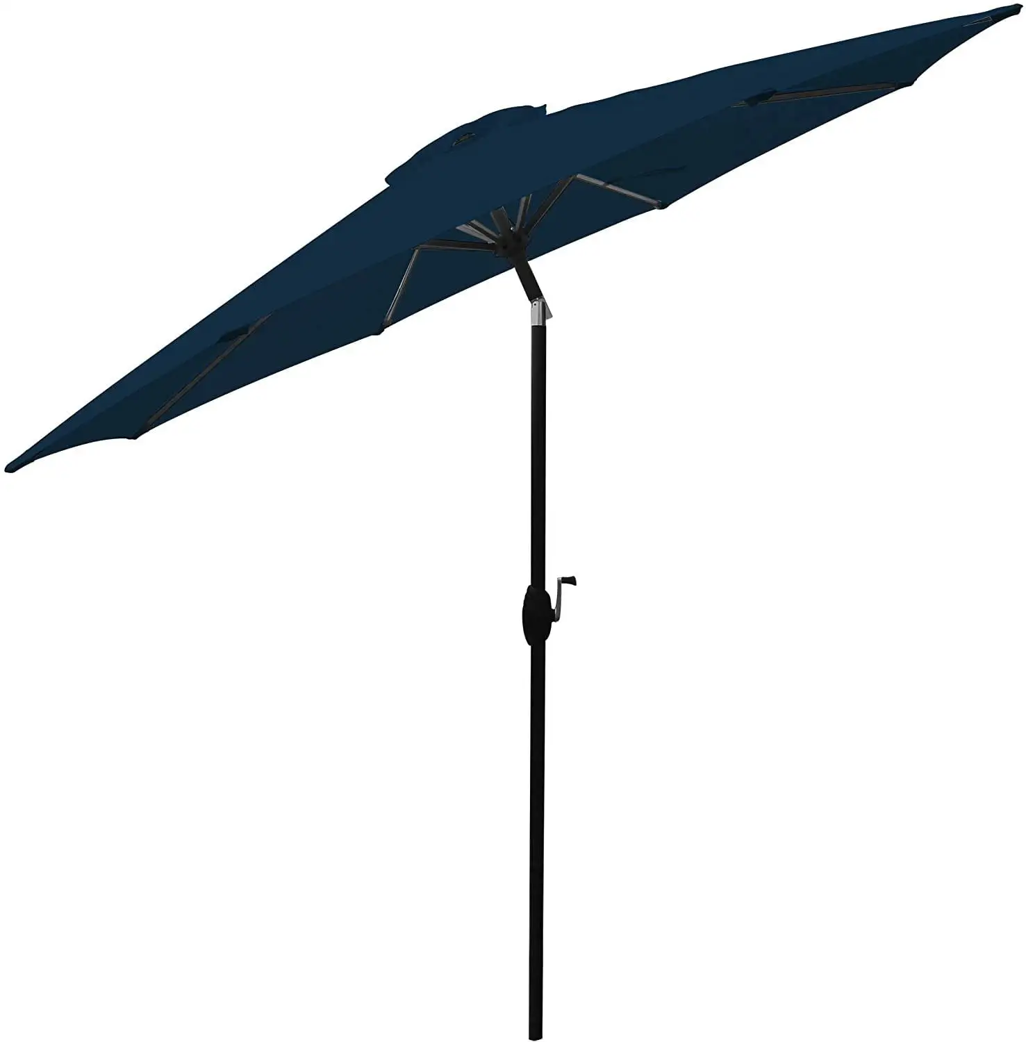 Bond Manufacturing 59626 9ft Aluminum Market Patio Umbrella. Midnight Blue