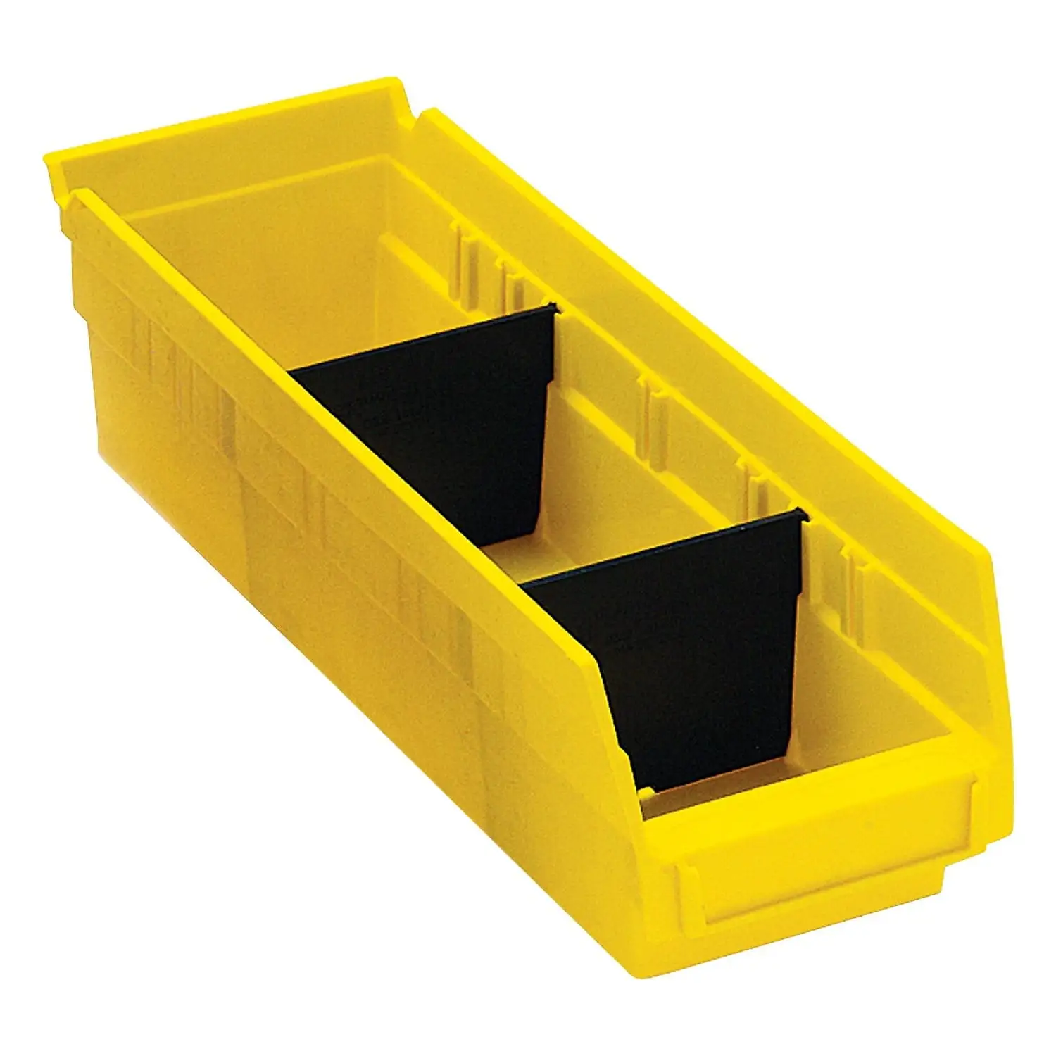 Box Partners Plastic Shelf Bin Dividers 2 7/8 x 3 Black 50/Case BINDS23