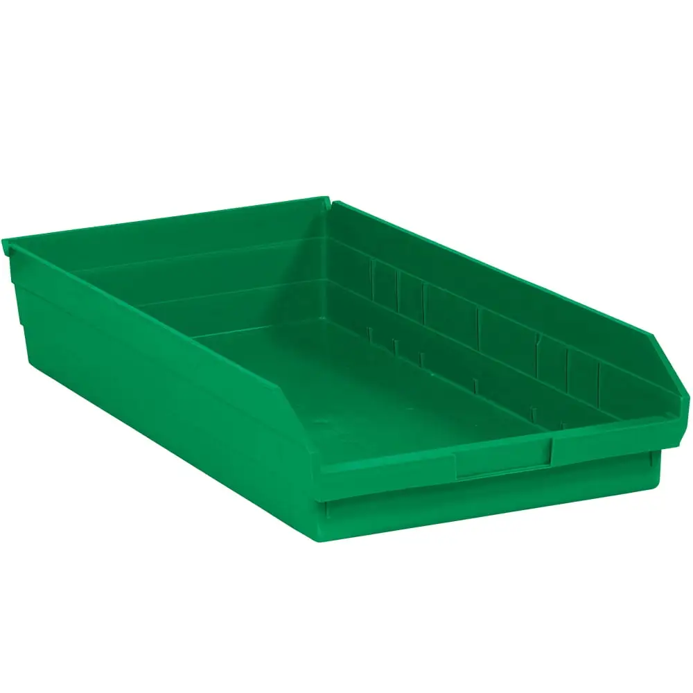 Box Partners Plastic Shelf Bins Bxs.23 5/8x11 1/8x4.GRN.6/CS - BXP BINPS124G