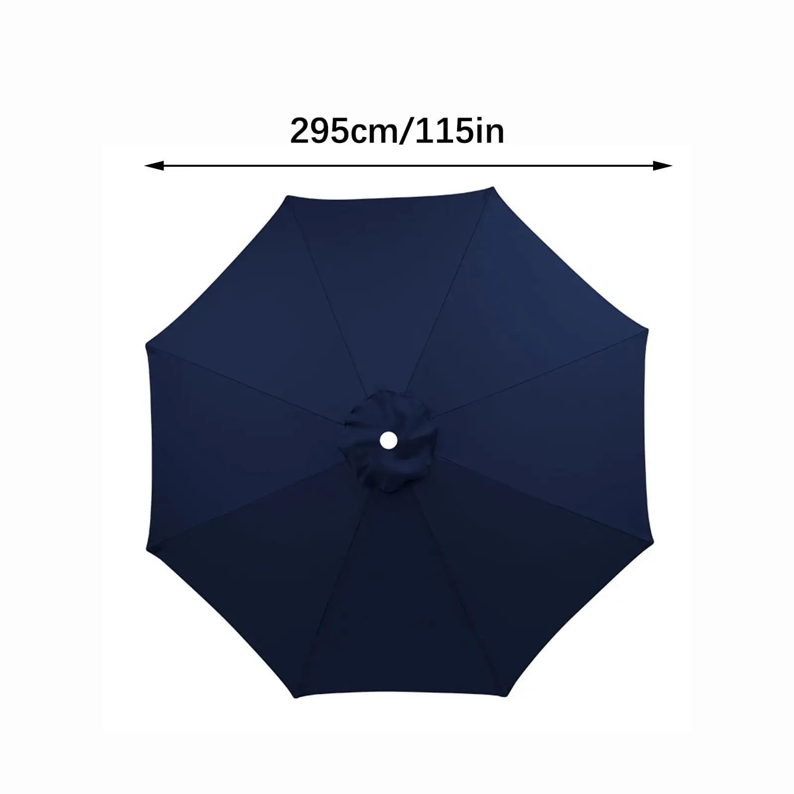 Buodes Summer Savings Clearance Garden Umbrella Outdoor Stall Umbrella Beach Sun Umbrella Replacement Cloth 118 Inch Diameter With 8 Bones