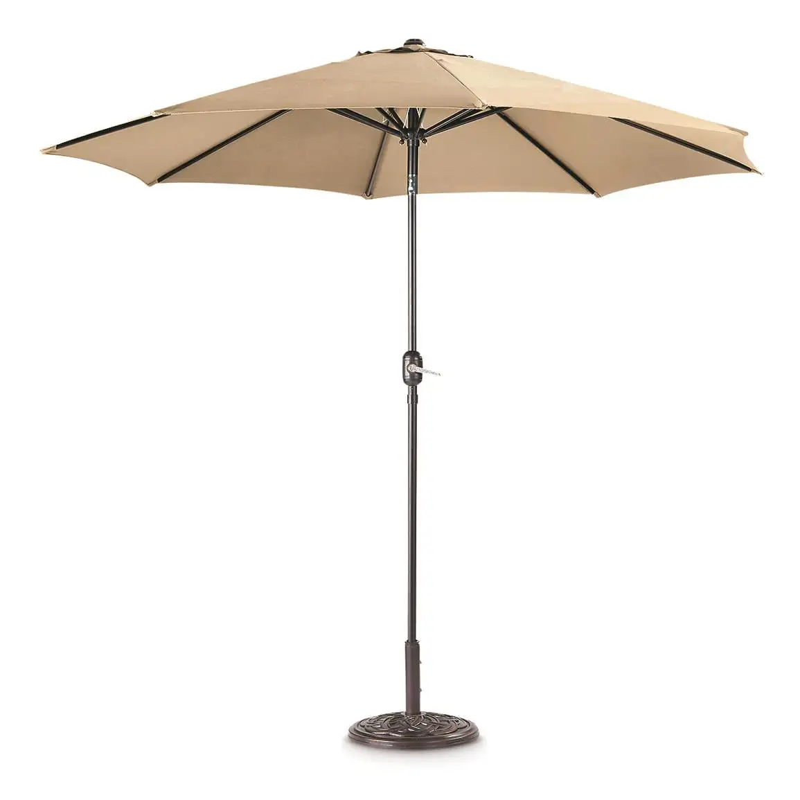 CASTLECREEK Market 9' Outdoor Patio Umbrella Push-Button Tilt Waterproof Sun Shade Deck Yard Backyard Pool