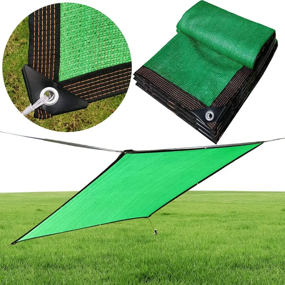 CDJLY Sun Shade Sail. 9.8 x 9.8 ft Square Canopy Sun Shade Sail. 90% UV Block Green Sunshade for Patio Backyard Lawn Garden Swimming Pools Outdoor Activities