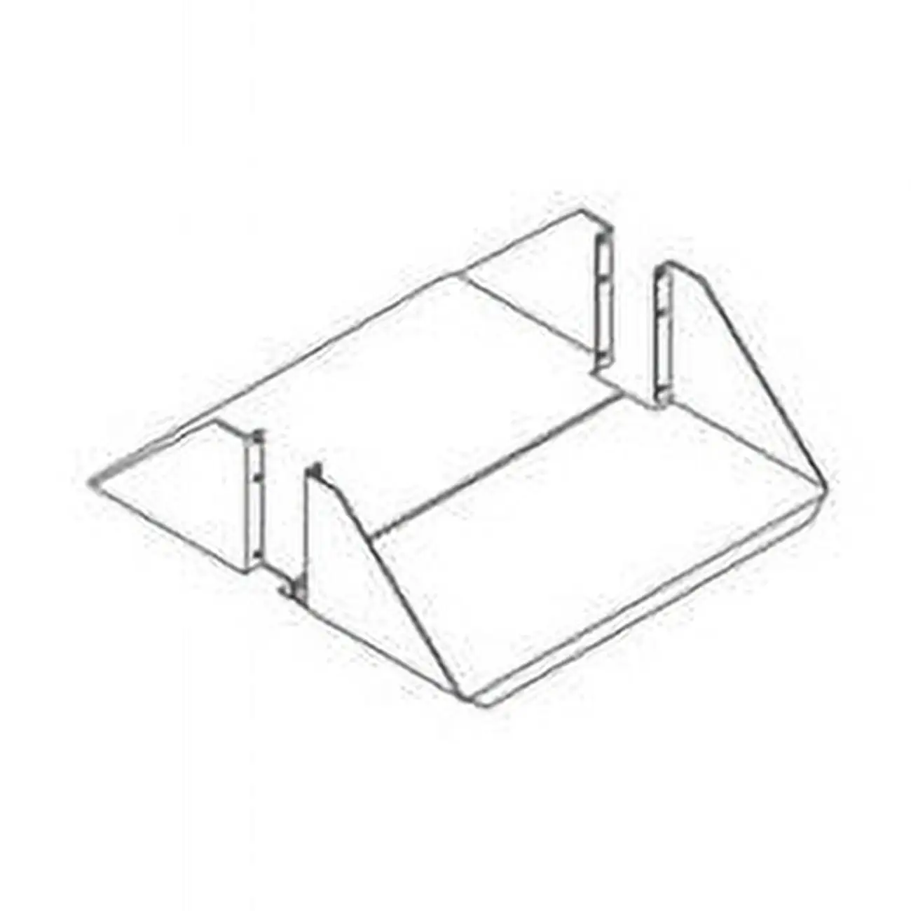 CPI 922009603-00 11164-719 Aluminum Heavy Duty Equipment Shelf. Black