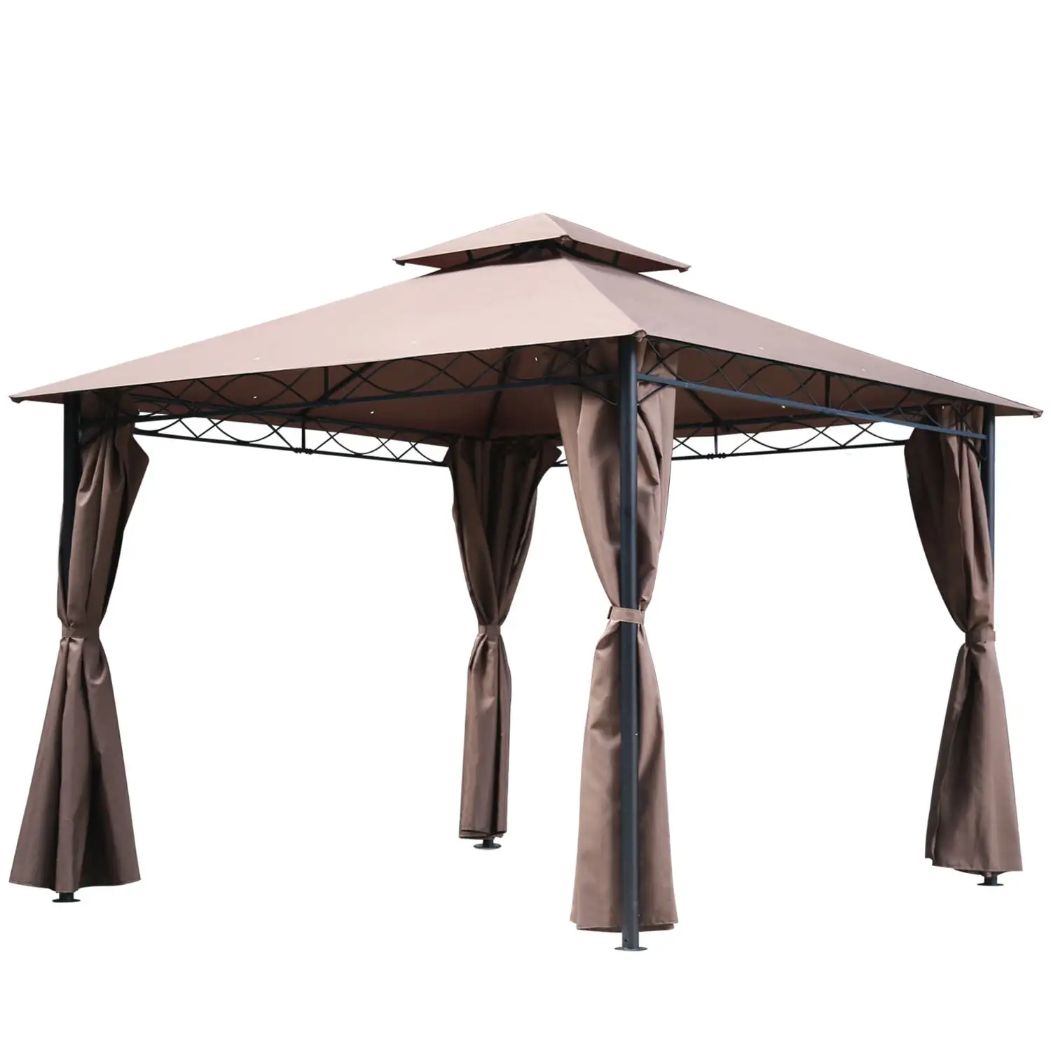 Canopy tent Gazebo 10' X 13' Grill gazebo for Patios bbq Outdoor Patio Large Garden Top Gazebo with Sidewall Party Tent