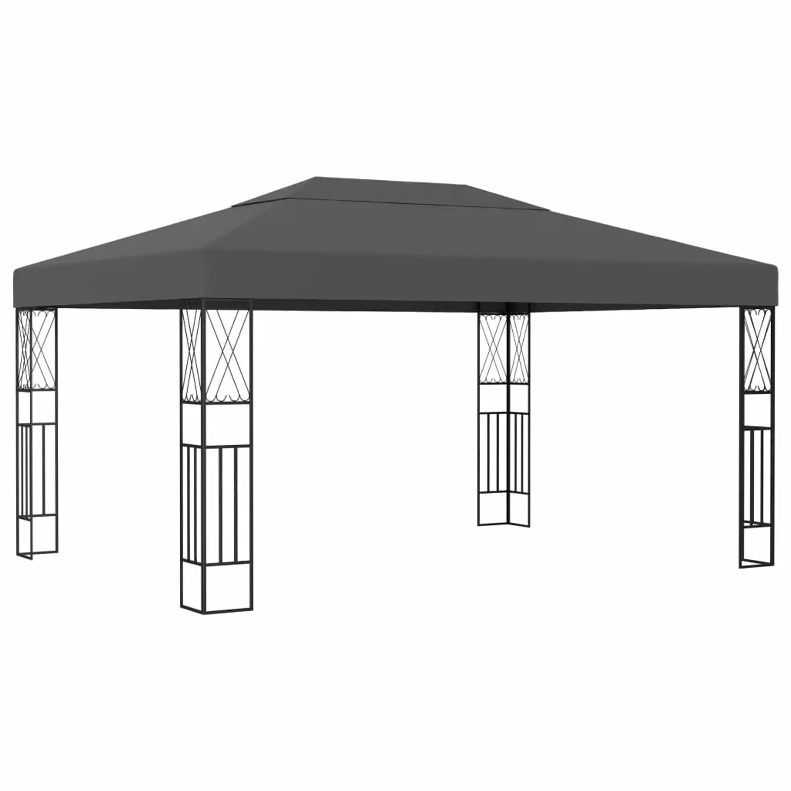 Carevas Gazebo 9.8'x13.1' Anthracite Fabric