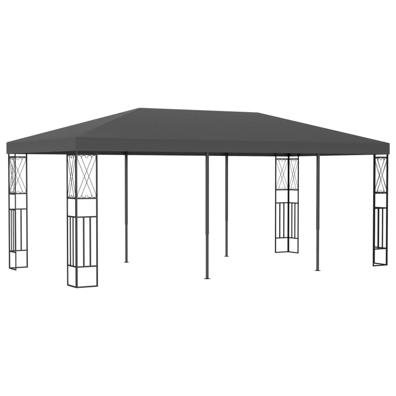 Carevas Gazebo 9.8'x19.6' Anthracite Fabric