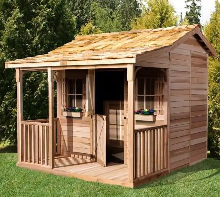 Cedarshed Bunkhouse Garden Shed Playhouse in 3 Sizes