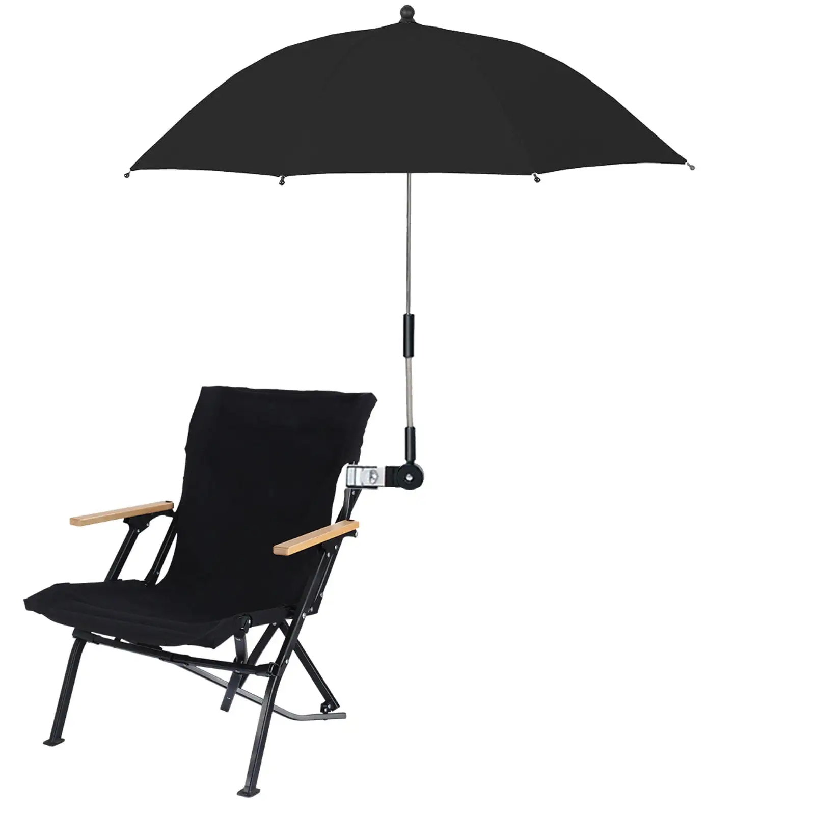 Chair Umbrella with Clamp.Beach Sunshade Umbrella.360 Degrees Adjustable 31in Shade Umbrella for Beach Chair Camping Chair Stroller Wheelchair Stroller Patio Chair