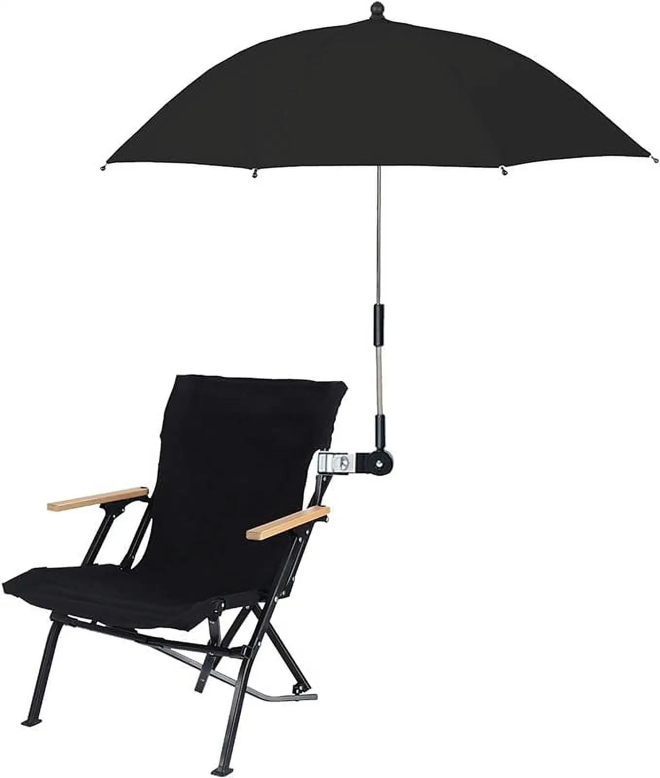 Chair Umbrella with Universal Clamp.Regulateable Portable Umbrellas for Patio Chair. Beach Chair. Stroller. Sport chair. Wheelchair.UV Protection And Rainproof