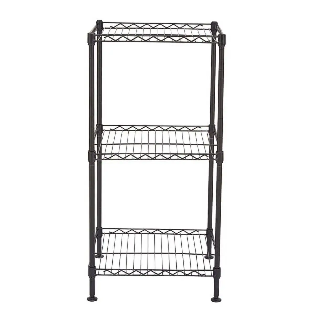 Clearance! 3-Shelf Adjustable. Heavy Duty Storage Shelving Unit (250 lbs loading capacity per shelf). Steel Organizer Wire Rack. Chrome