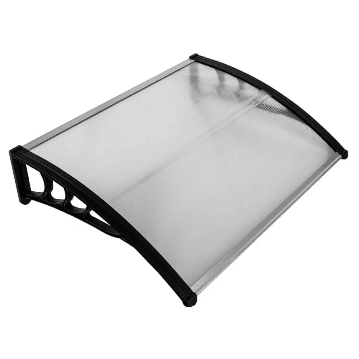 Clearance! HT-100 x 80 Household Application Door & Window Rain Cover Eaves Canopy White & Black Bracket