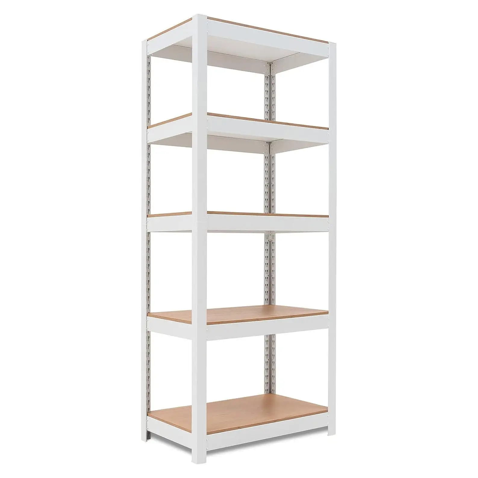 CodYinFI House 5 Tier Laminated Metal Shelving Unit Adjustable Storage Utility Rack Heavy Duty Shelves Organization Multipurpose Shelf Kitchen Garage Pantry Closet 24.4 W x 16.5 D x 59.5 H 1 Pack