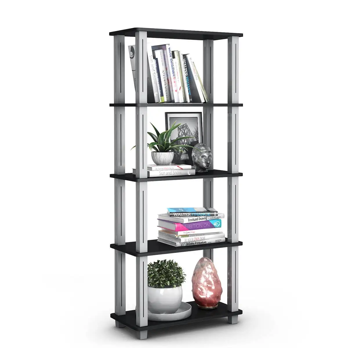 Coelon 57 Storage Shelves. Heavy Duty Steel Space-Saving 5-Tier Storage Rack Organizer Multi-Use Shelving Unit for Home/Office