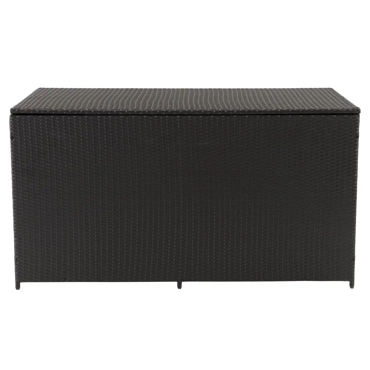 CorLiving Parksville Patio Black Wicker / Rattan Storage Box