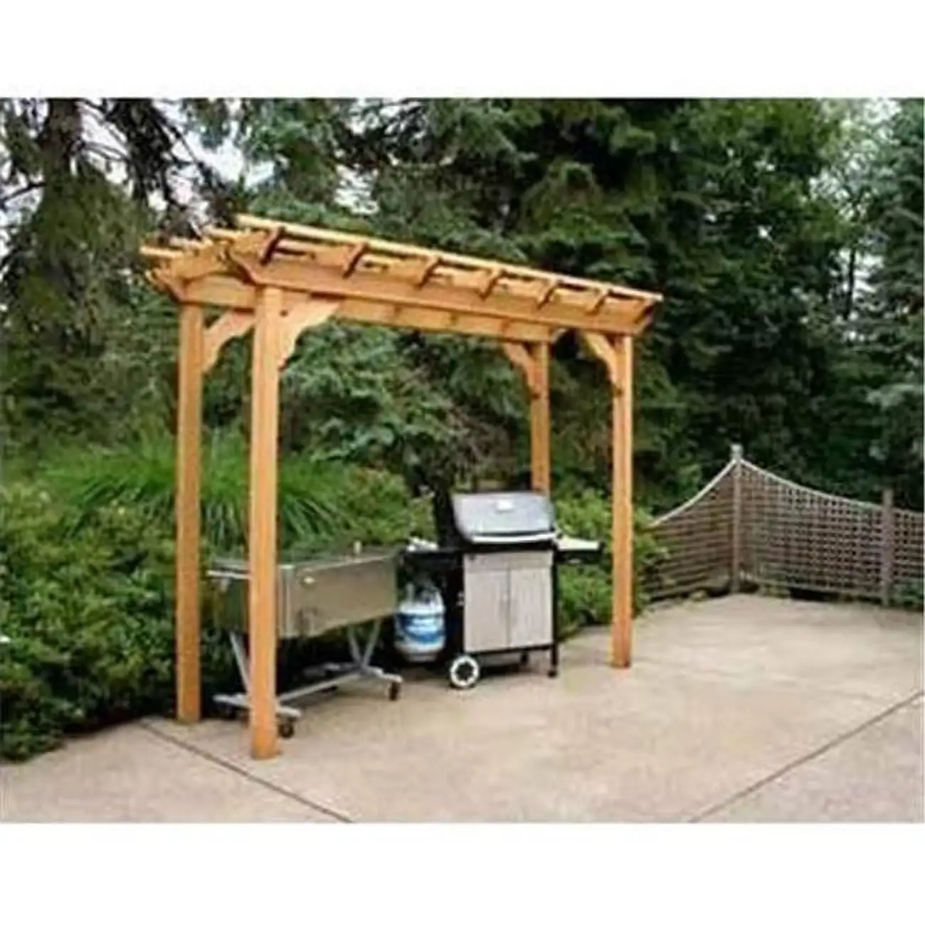 Creekvine Designs 4 x 12 ft. Cedar New Dawn Pergola