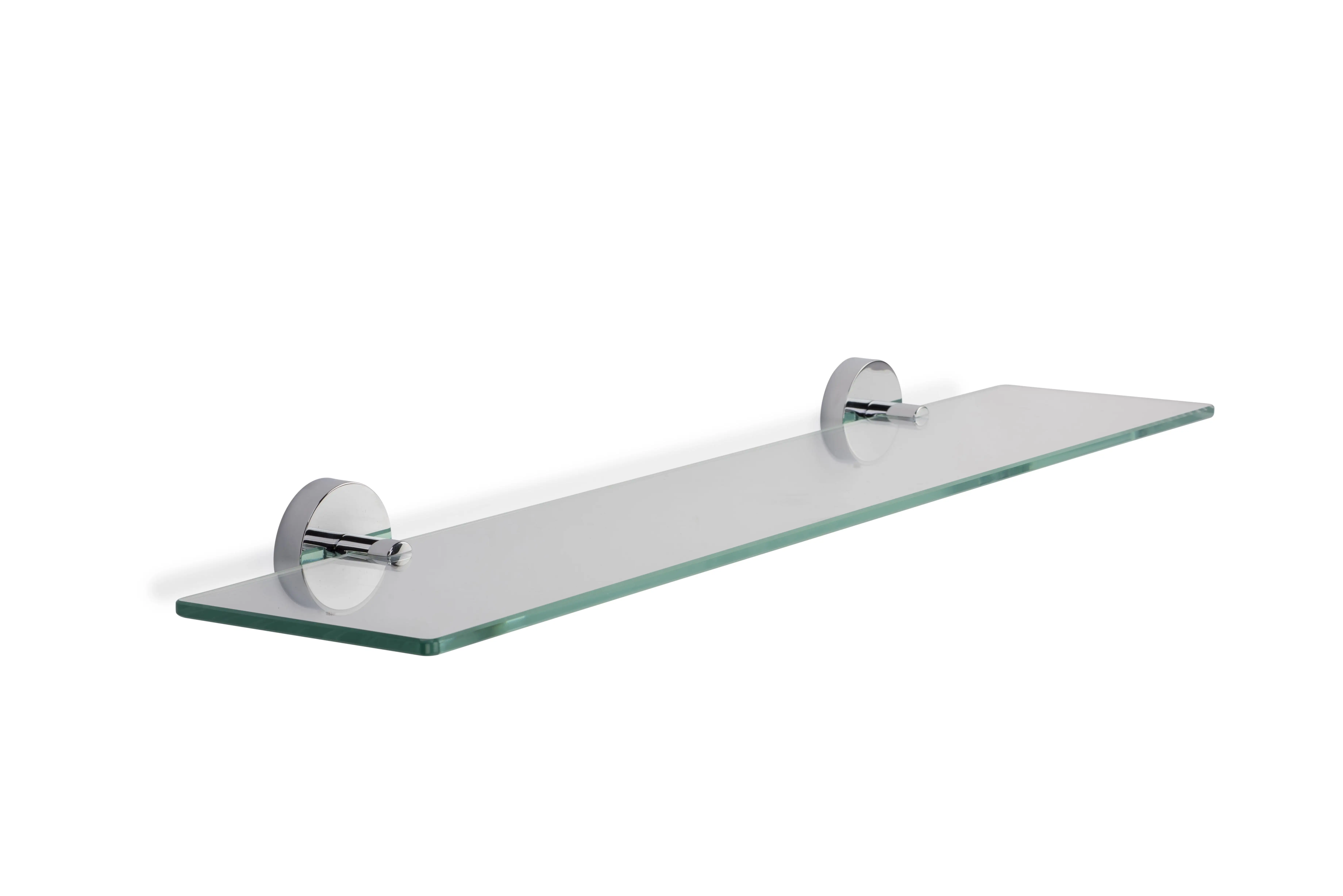 Croydex Pendle Flexi-Fix 24.3 in. W x 2.1D x 5.3 in. glass shelf