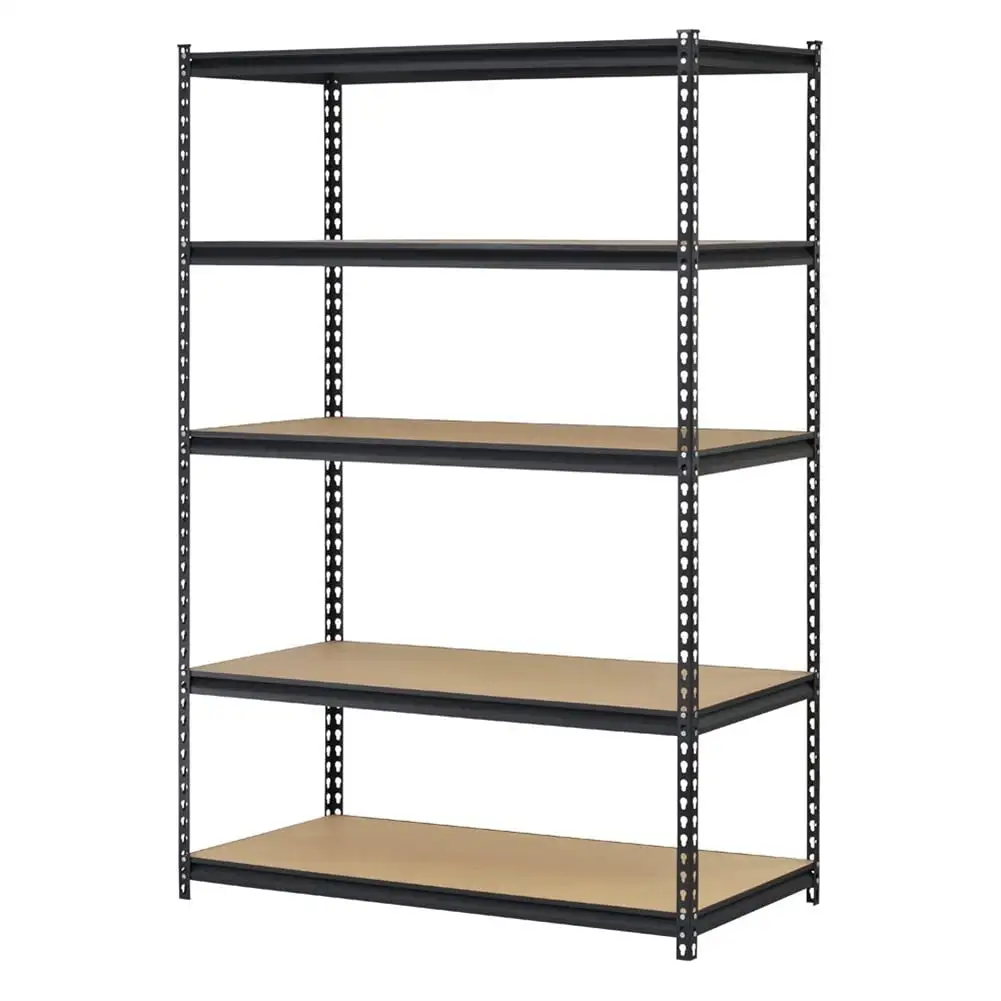 Cterwk 5 Tiers Metal Storage Rack. Black