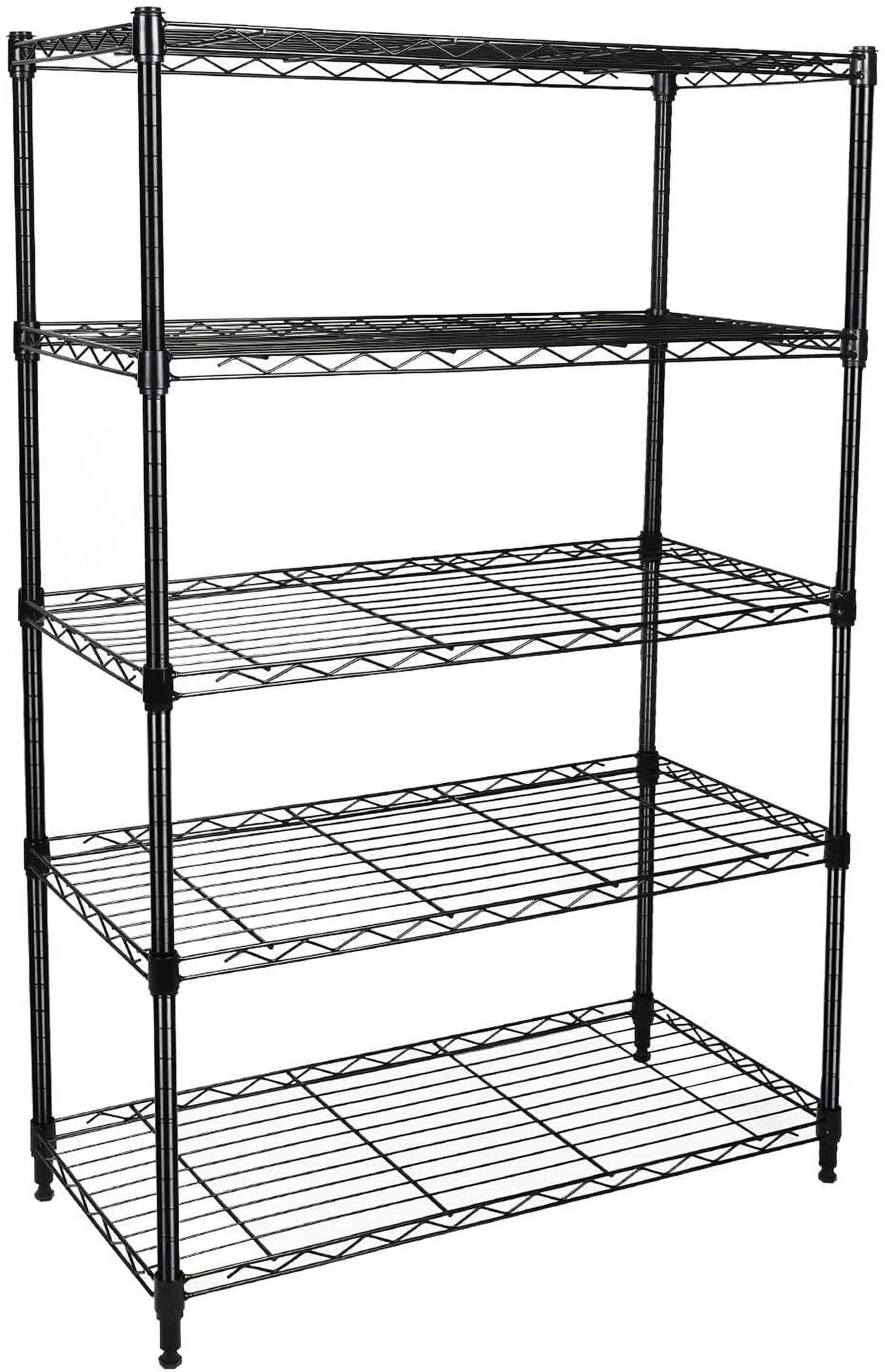 Cterwk Heavy Duty 5 Shelf Shelving Unit. 29 D x 14W x 61 H. 5 Tier. Black