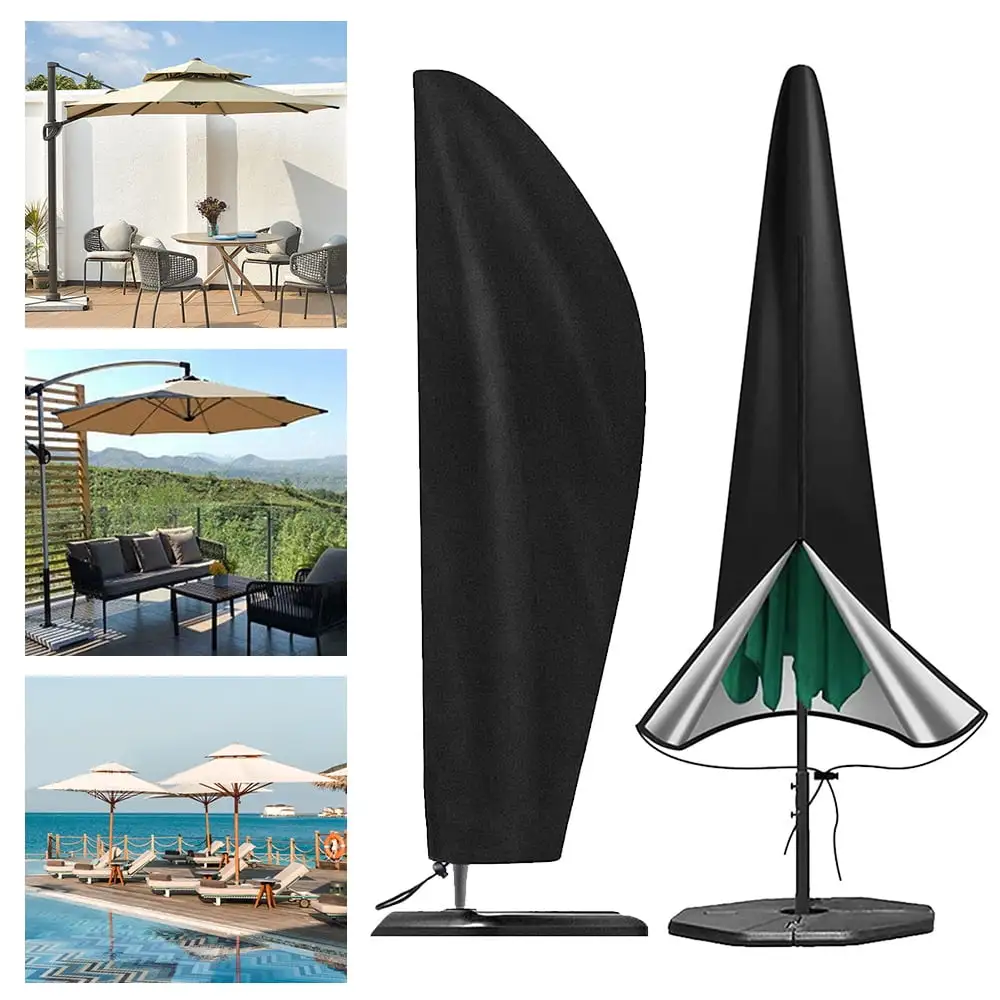 DYstyle Outdoor Sunshade Umbrella Cover.Garden Weatherproof Patio Cantilever Parasol Rain Cover Accessories.Waterproof Oxford Cloth