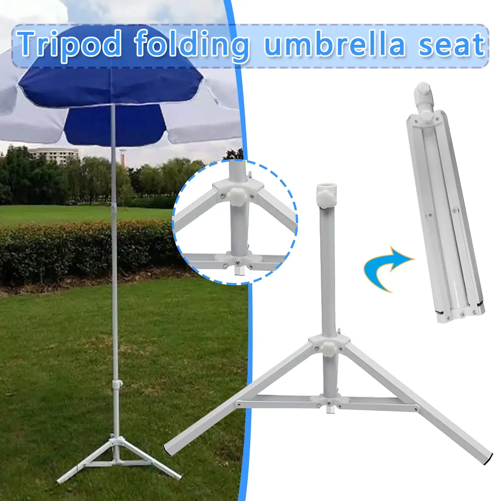 Datian Outdoor Sun Shades for Patio.Outdoor Sunshade Sun Umbrella T riangle Support Umbrella Base Umbrella Support