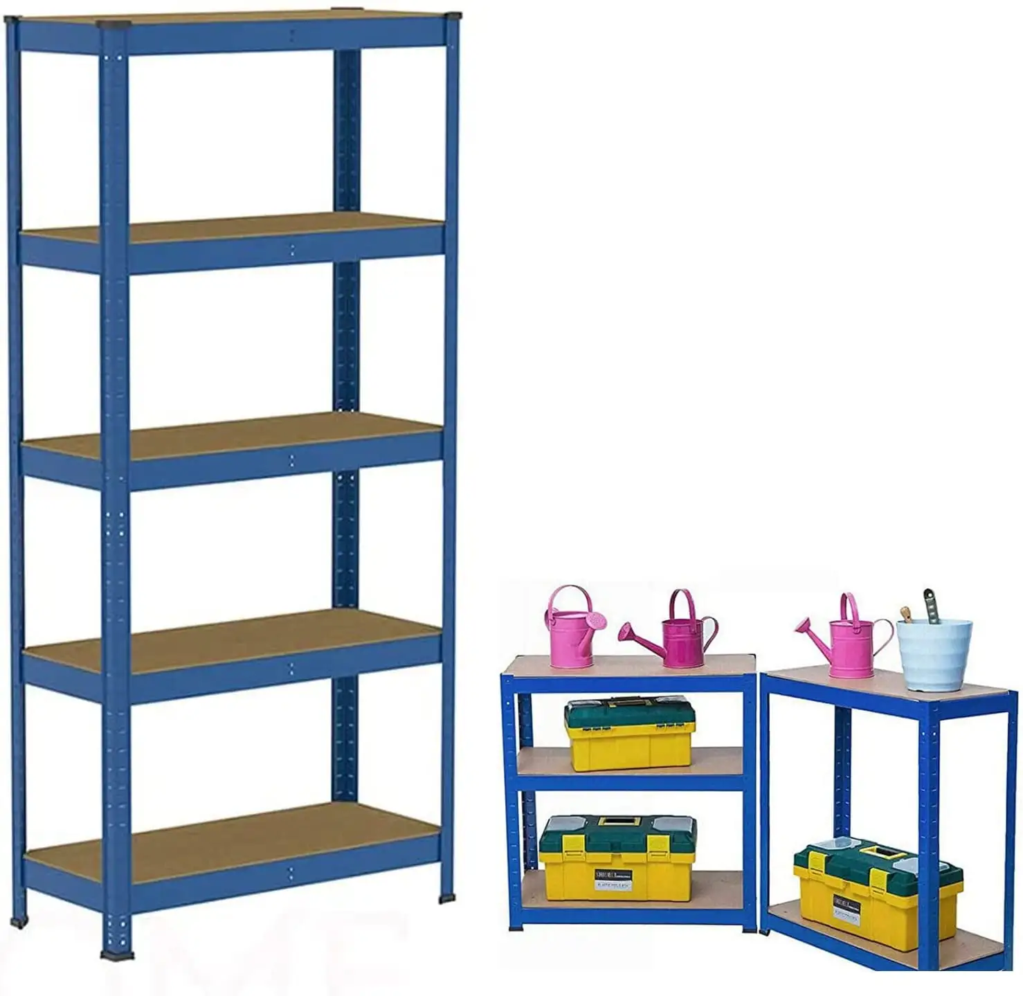 Dayplus 5-Shelf Adjustable Heavy Duty Storage Metal Shelving Unit 875KG Capacity 150 x70 x30cm