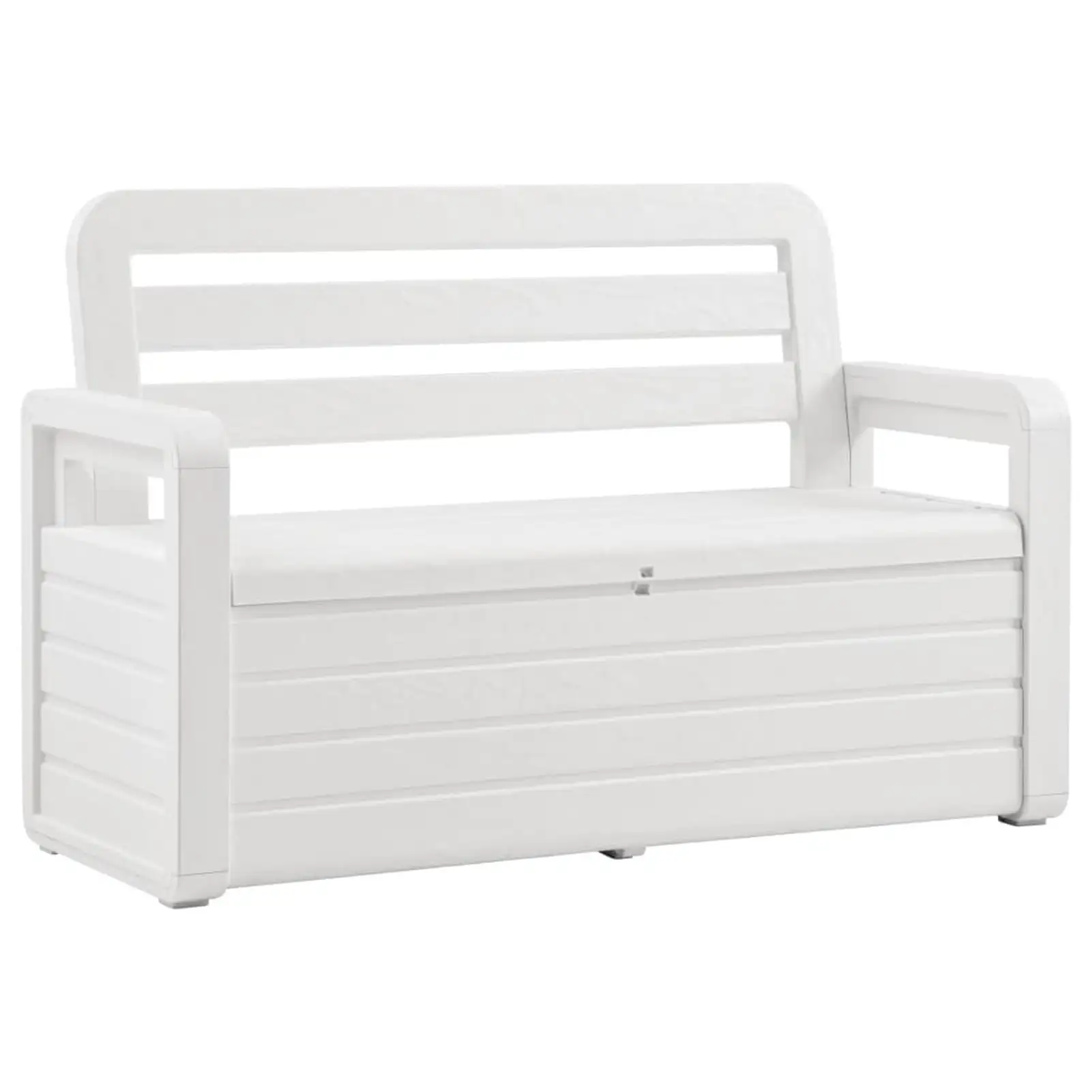 Dcenta Garden Storage Bench with Lockable Storage Compartment Deck Box for Backyard. Balcony. Park. Furniture 52.2 x 22.8 x 35 Inches (W x D x H)